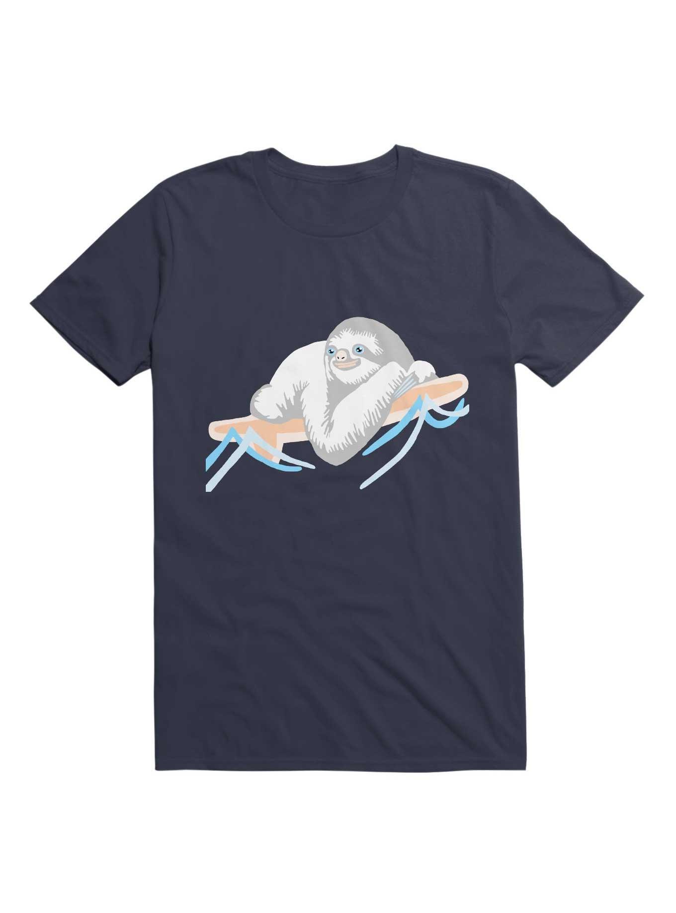 Kawaii Slothing T-Shirt, NAVY, hi-res