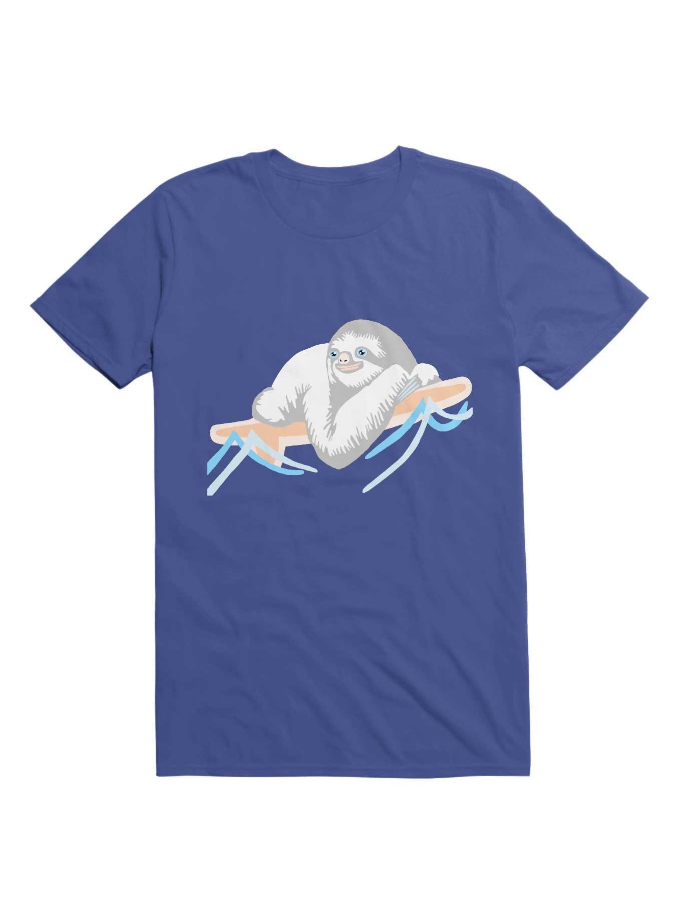 Kawaii Slothing T-Shirt, ROYAL, hi-res