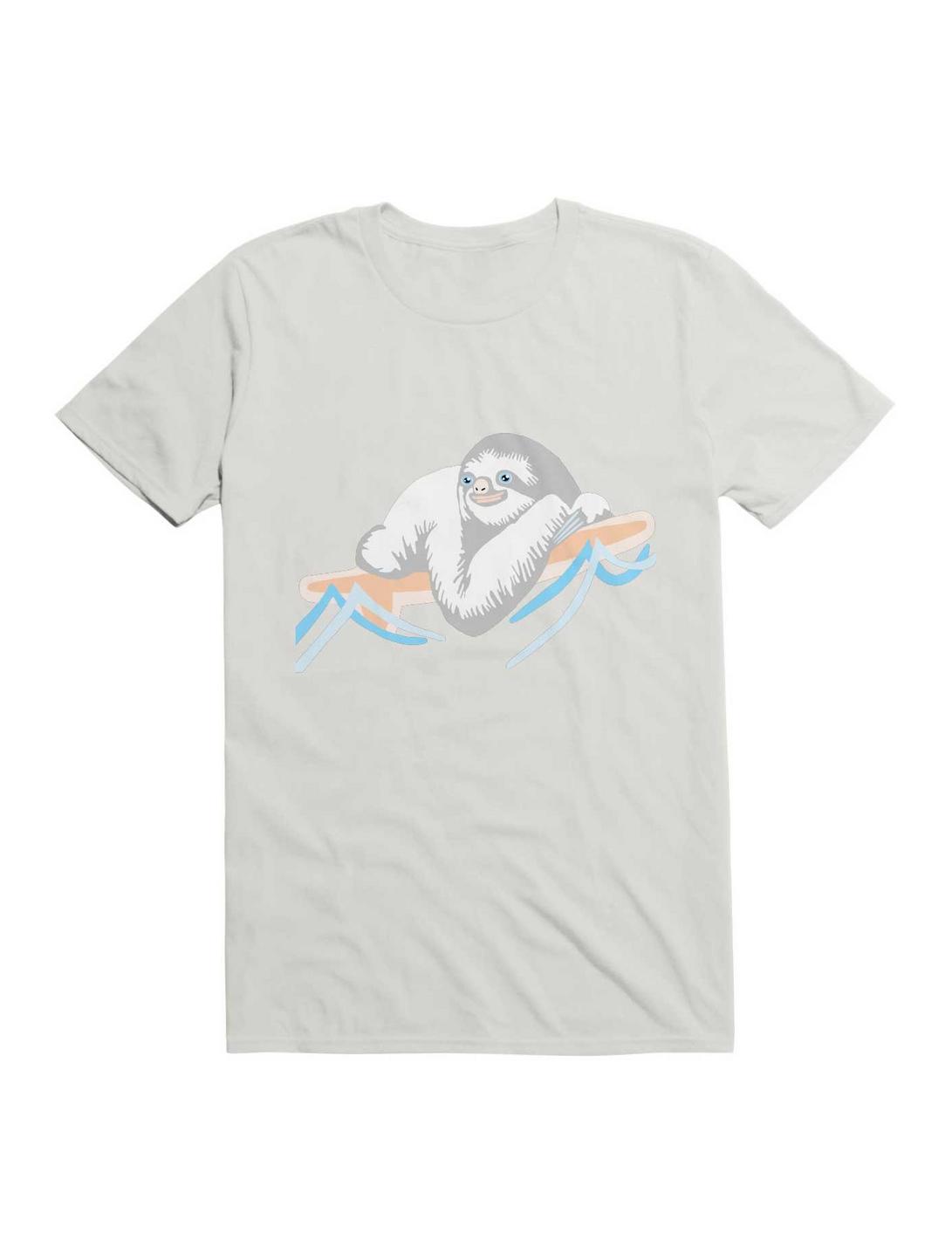 Kawaii Slothing T-Shirt, WHITE, hi-res