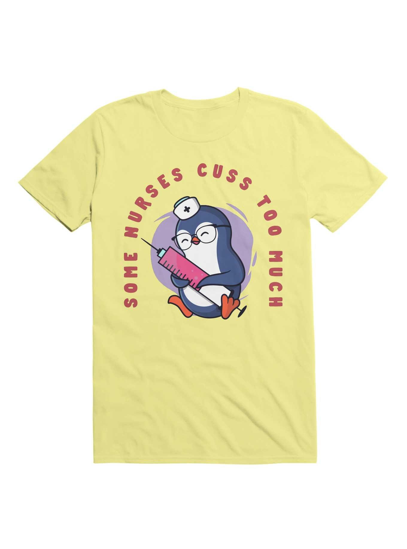 Kawaii Some Nurses Cuss Too Much T-Shirt, CORN SILK, hi-res