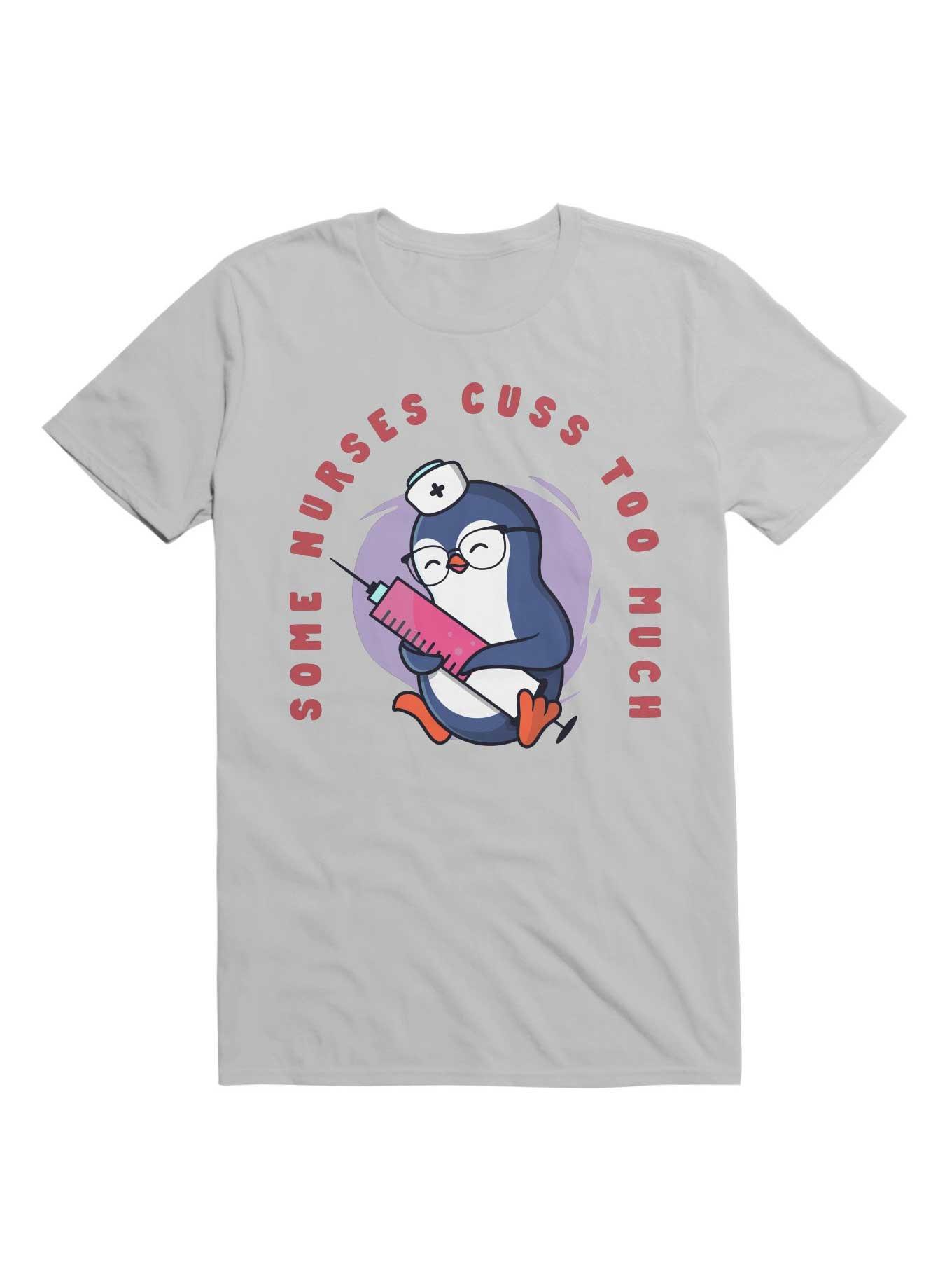 Kawaii Some Nurses Cuss Too Much T-Shirt, ICE GREY, hi-res