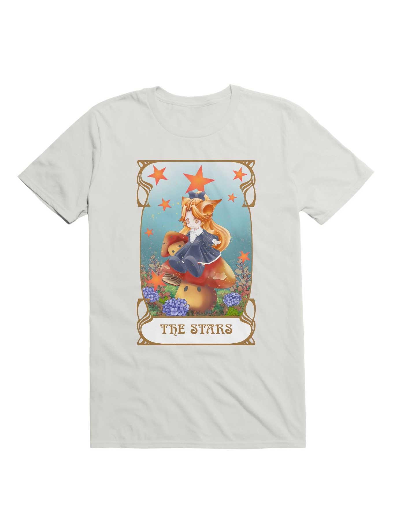 Kawaii Tarot : The Stars T-Shirt, WHITE, hi-res