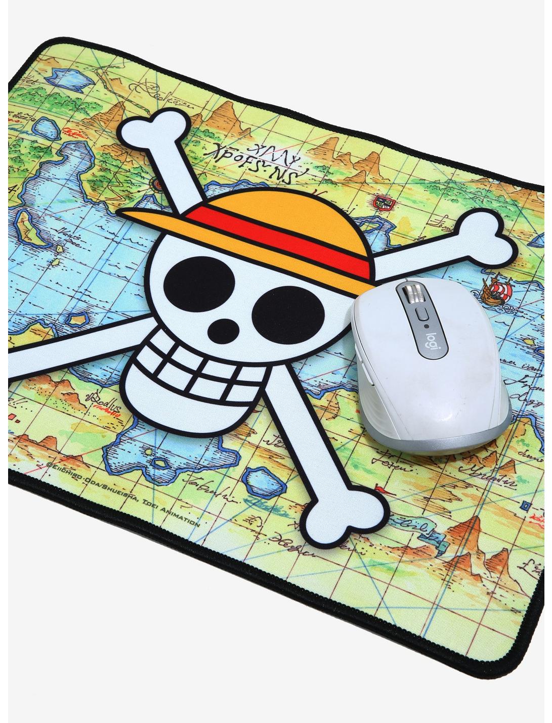 One Piece Straw Hat Pirates Jolly Roger Map Wide Mousepad, , hi-res