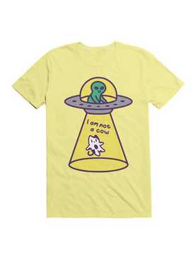 Kawaii Cat Abduction By Alien T-Shirt, , hi-res