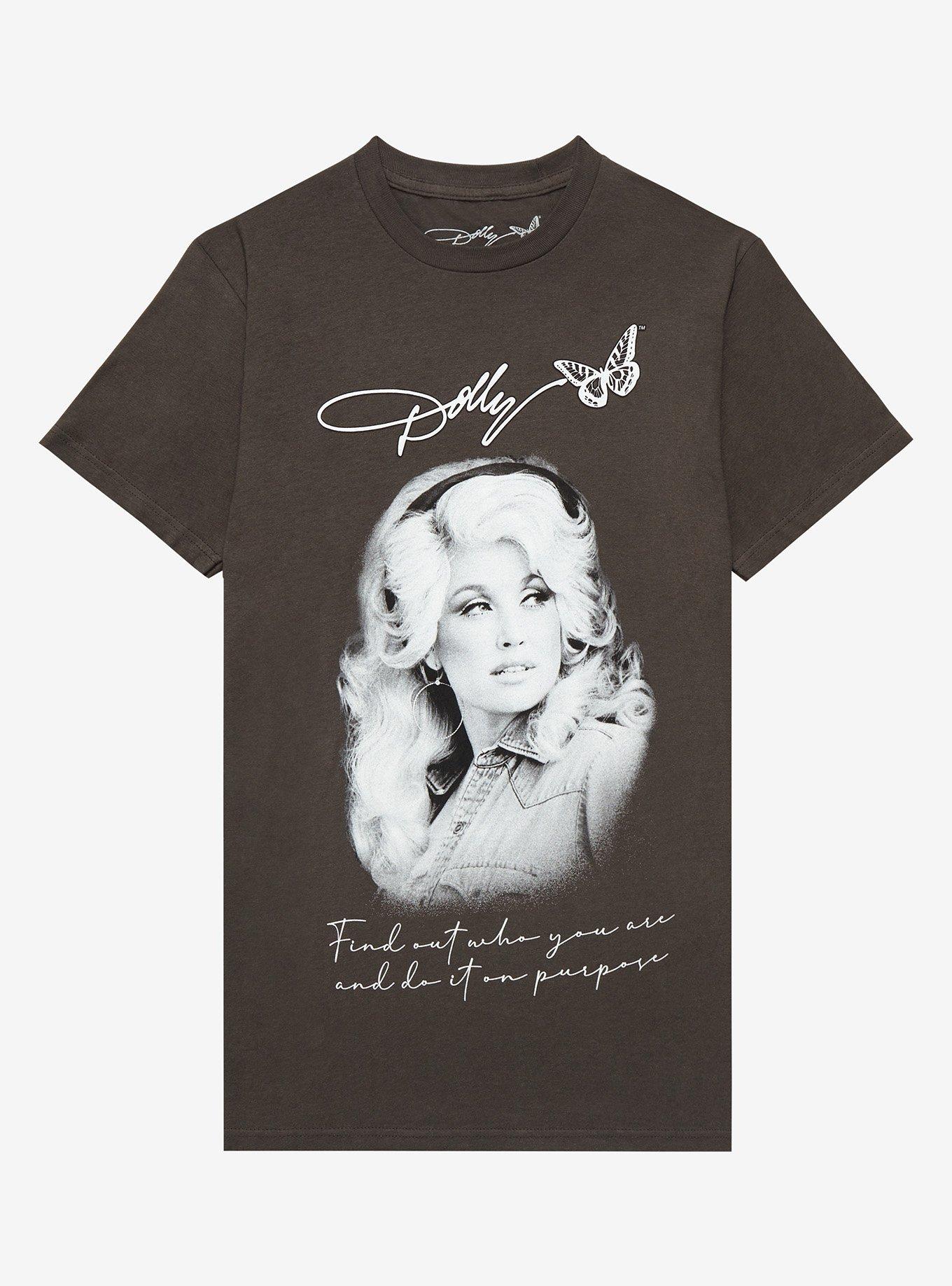 Dolly Parton Quote & Portrait T-Shirt, GREY, hi-res