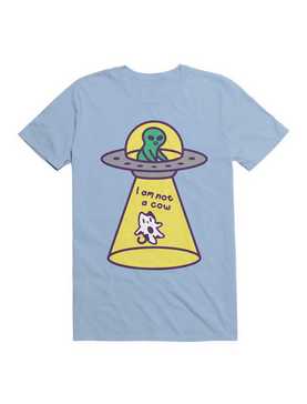 Kawaii Cat Abduction By Alien T-Shirt, , hi-res
