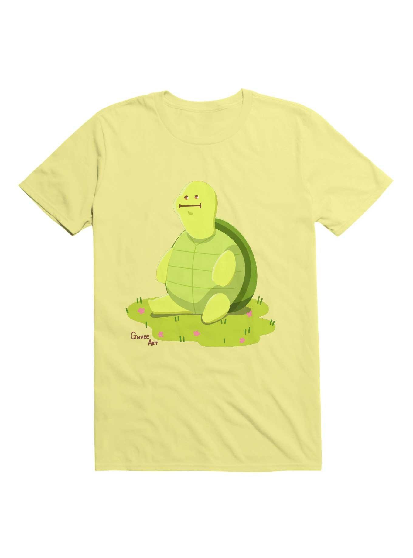 Kawaii Derpy Mr. Tortoise T-Shirt, CORN SILK, hi-res