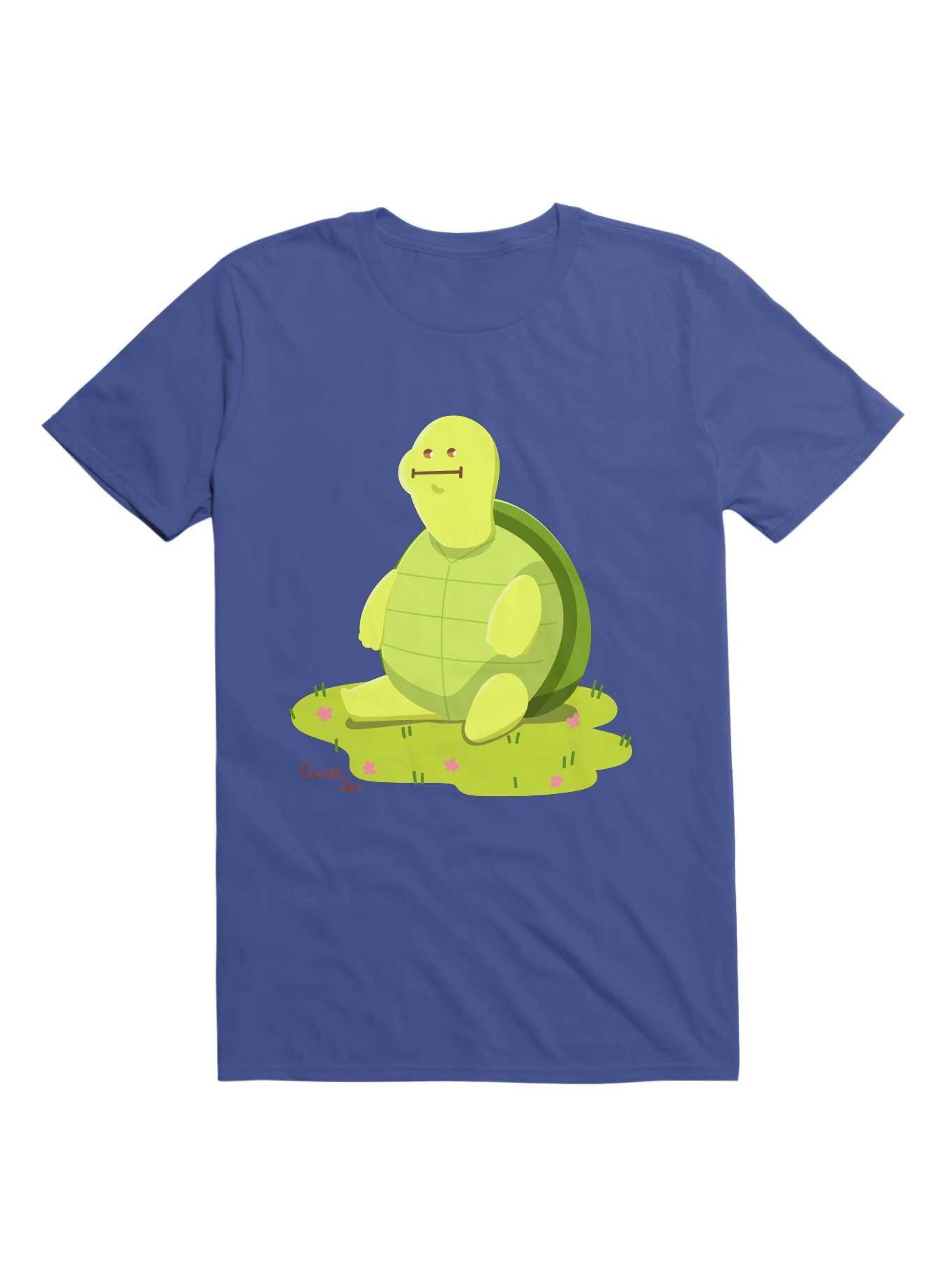 Kawaii Derpy Mr. Tortoise T-Shirt, ROYAL, hi-res