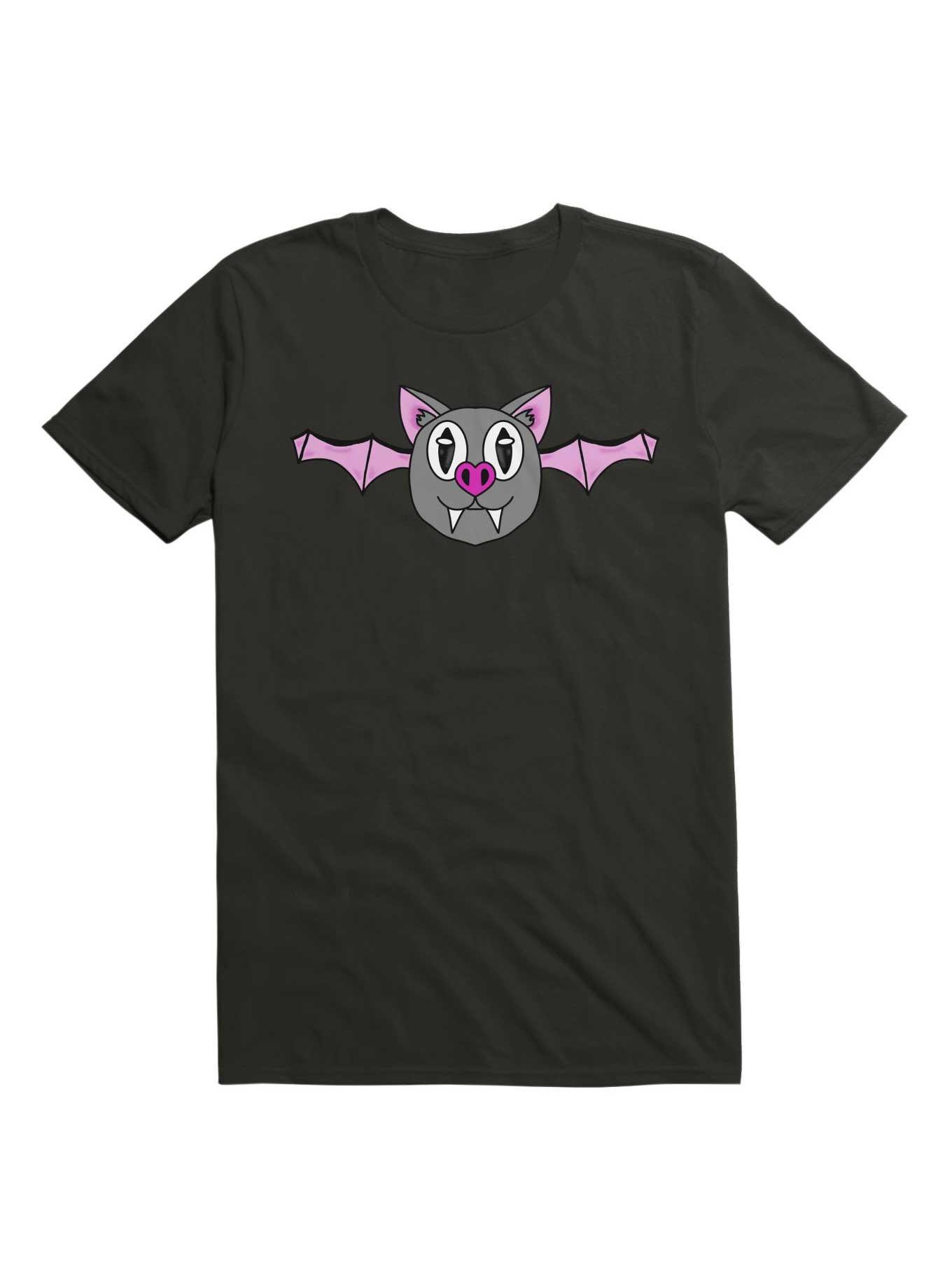 Kawaii Drive Me Batty T-Shirt, BLACK, hi-res
