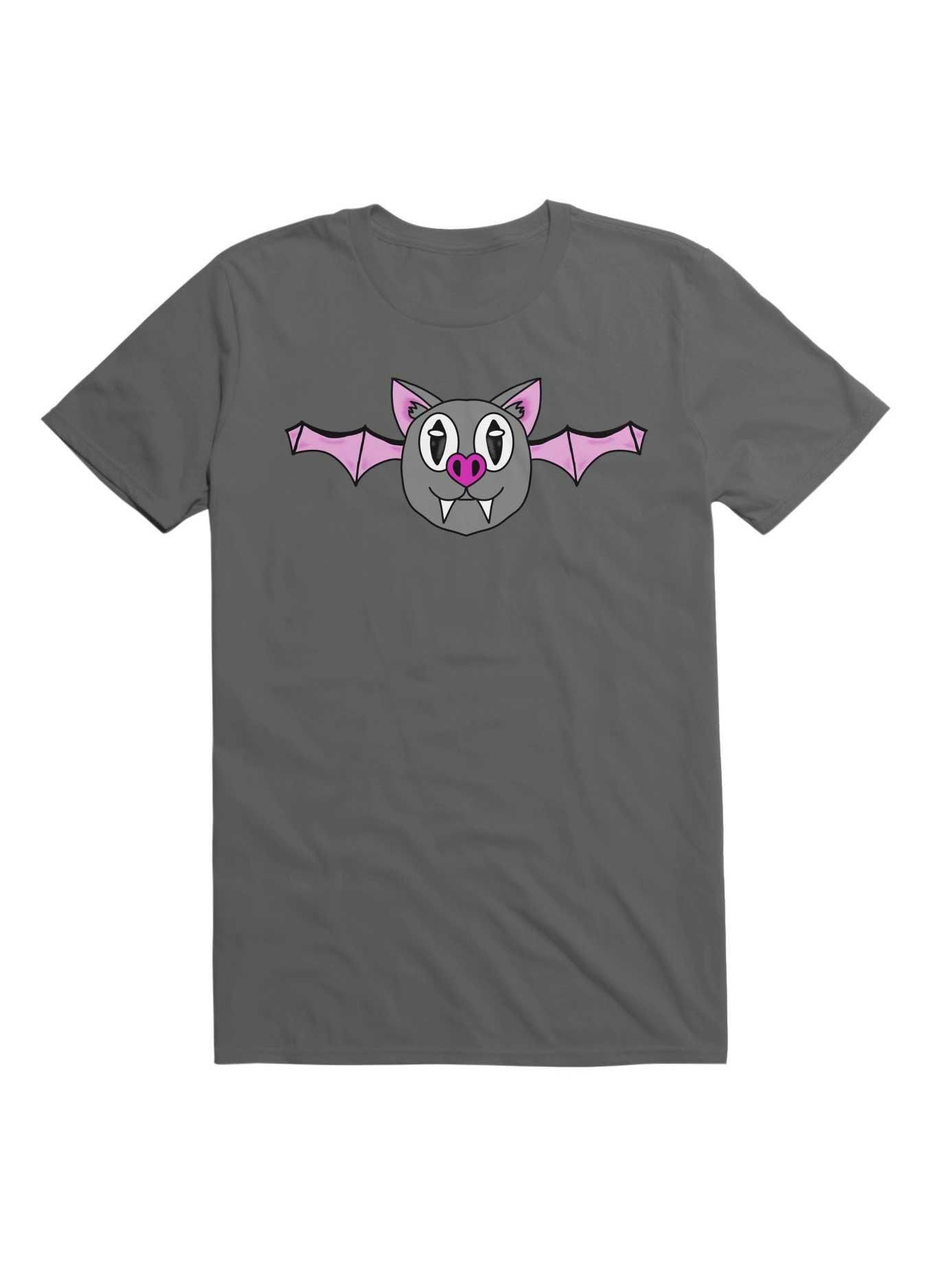 Kawaii Drive Me Batty T-Shirt, CHARCOAL, hi-res