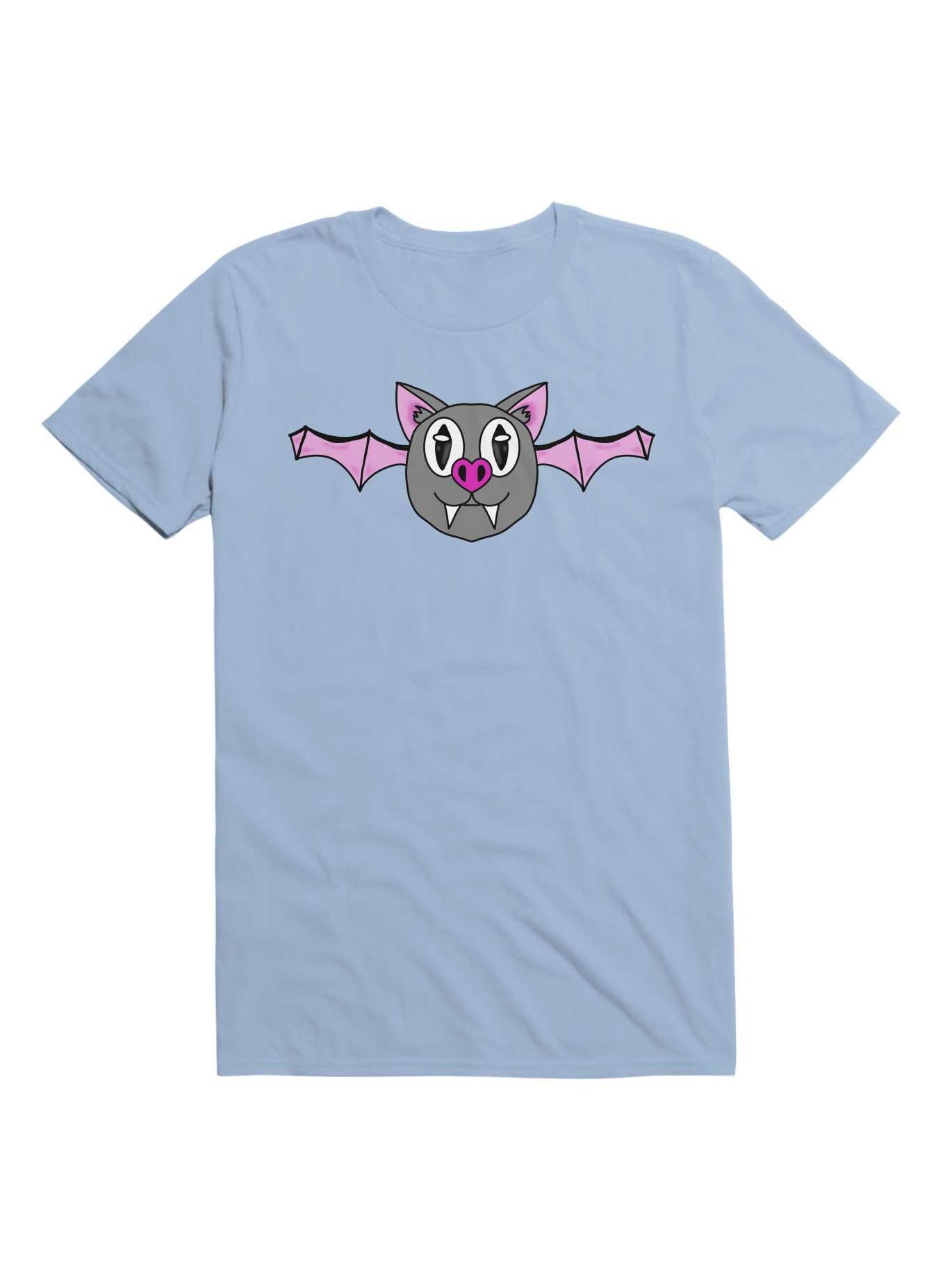 Kawaii Drive Me Batty T-Shirt, LIGHT BLUE, hi-res