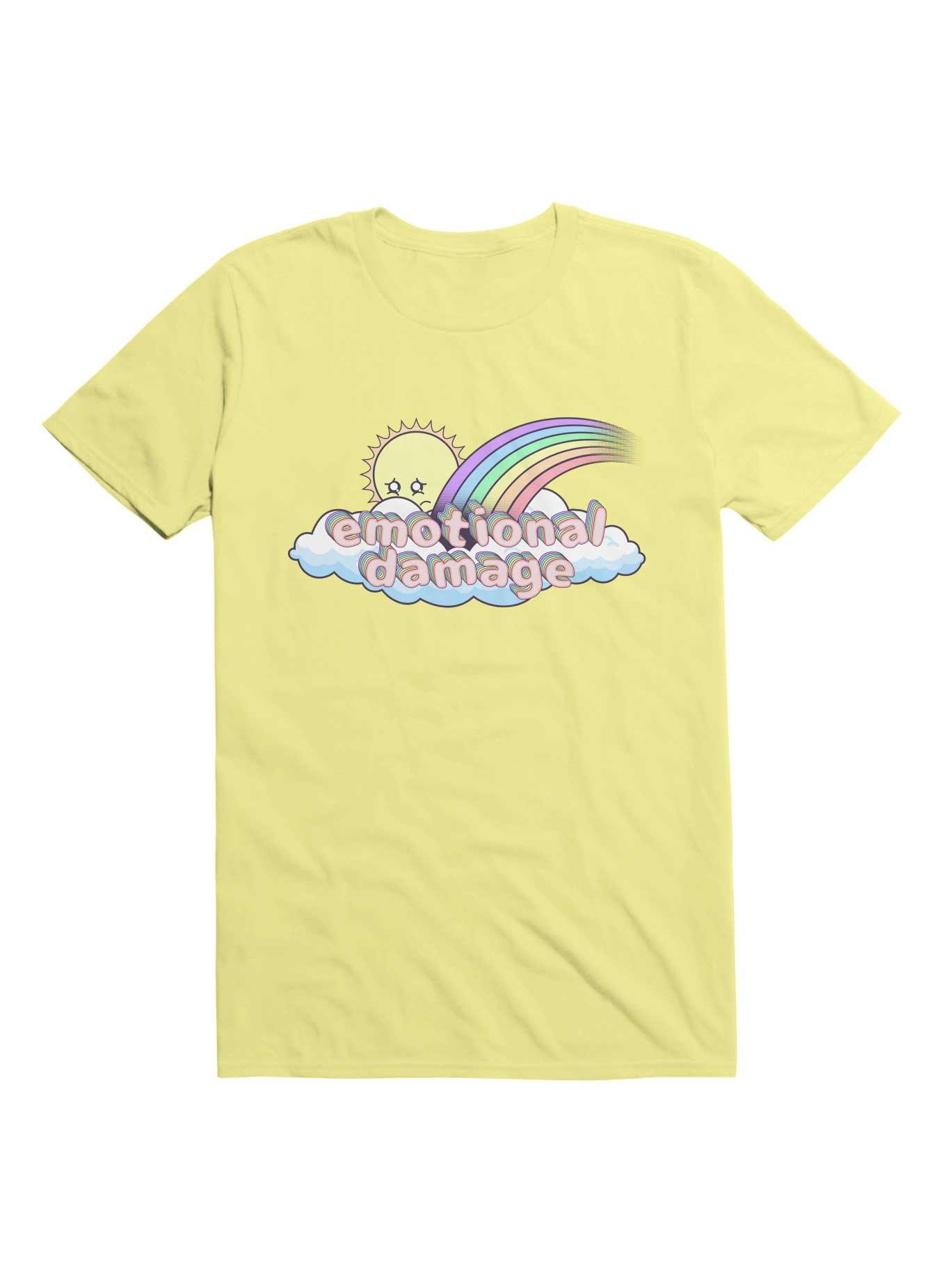 Kawaii Emotional Damage Kawaii Rainbow Sun T-Shirt