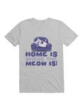 Kawaii Home Is Where The Meow Is T-Shirt, ICE GREY, hi-res