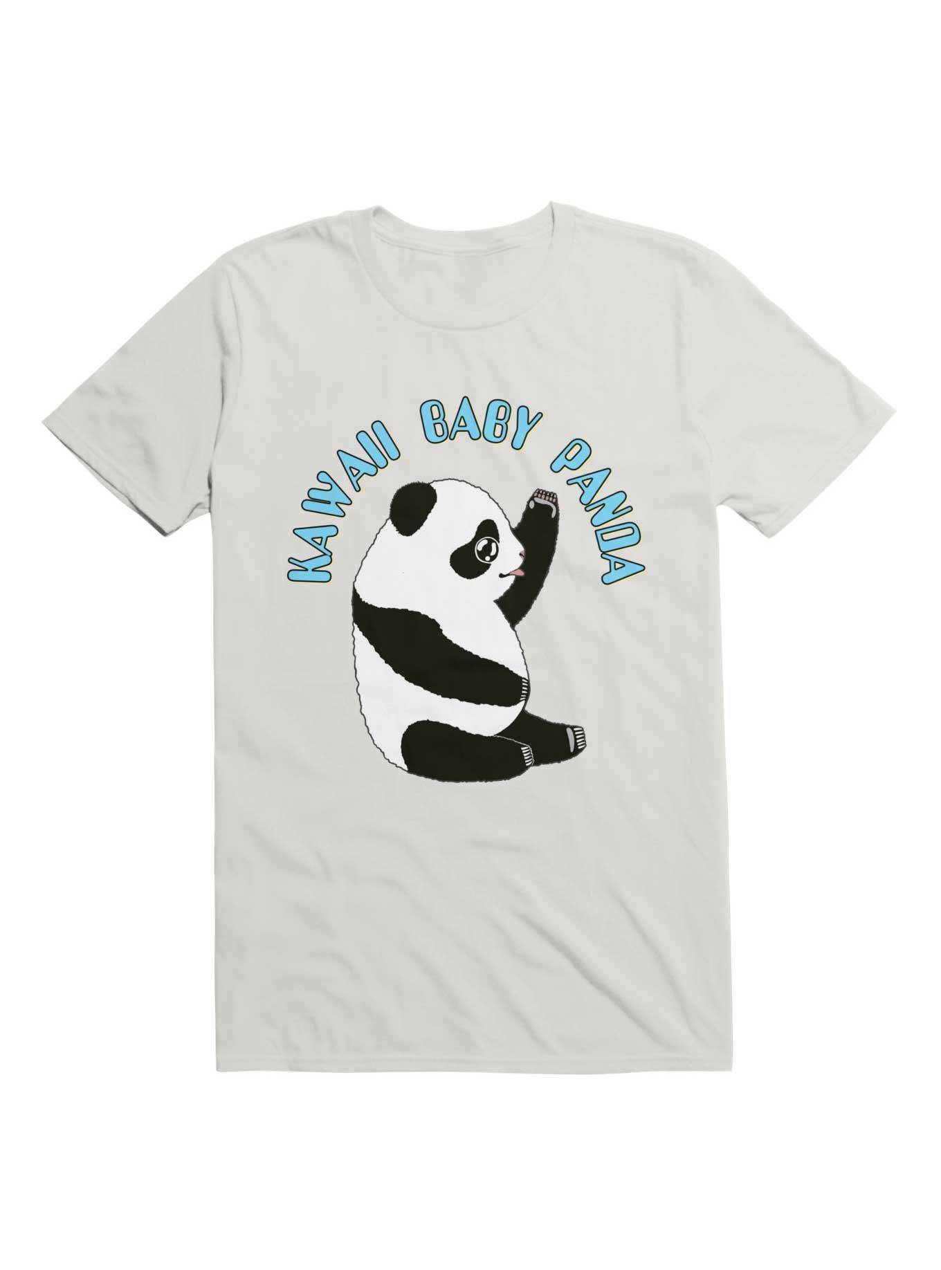 Kawaii Baby Panda T-Shirt, WHITE, hi-res