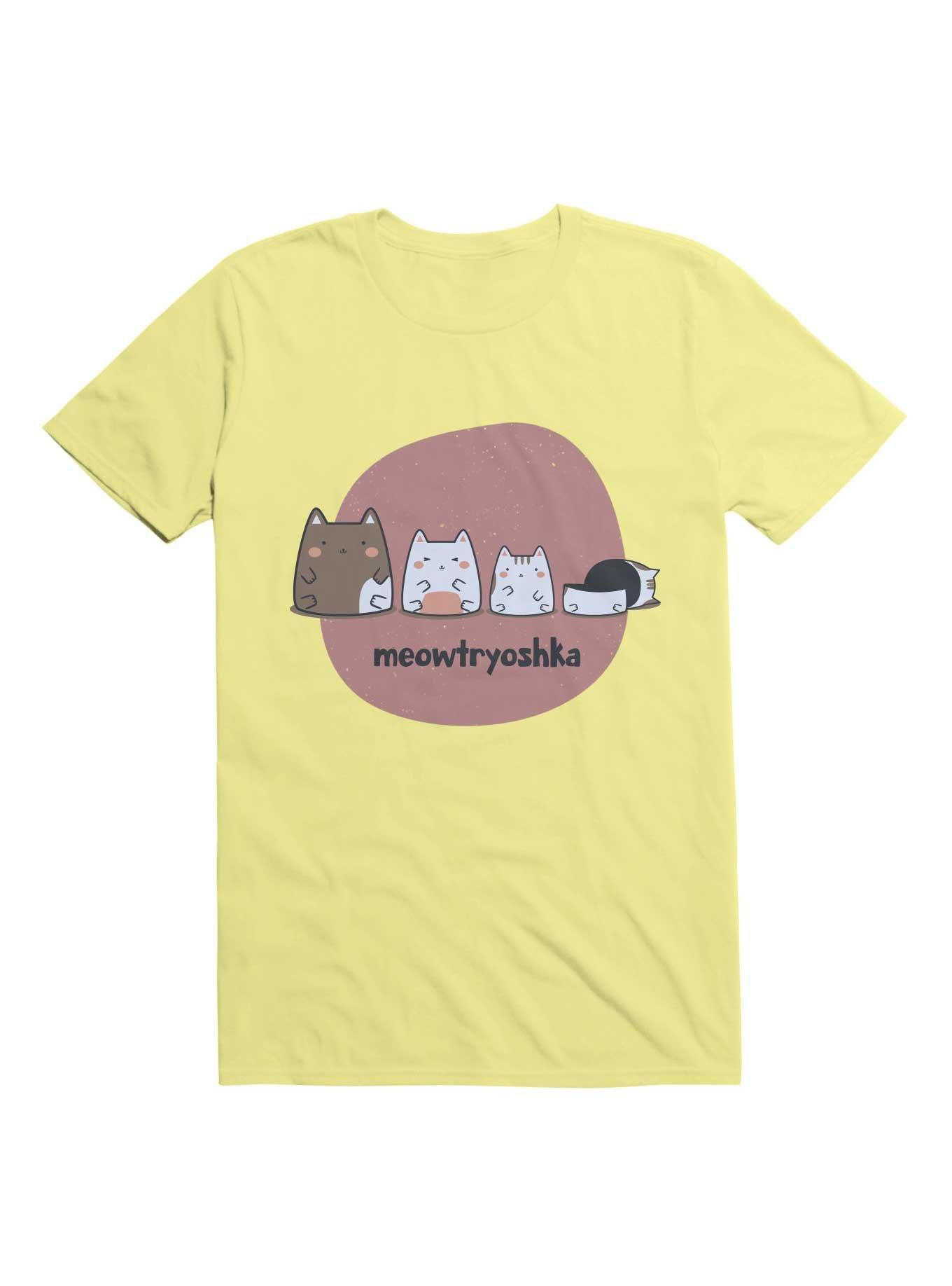 Kawaii Meowtryoshka T-Shirt, CORN SILK, hi-res