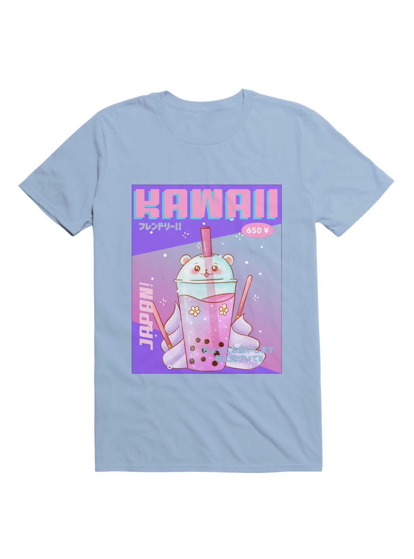 Kawaii Milktea Kawaii T-Shirt, LIGHT BLUE, hi-res