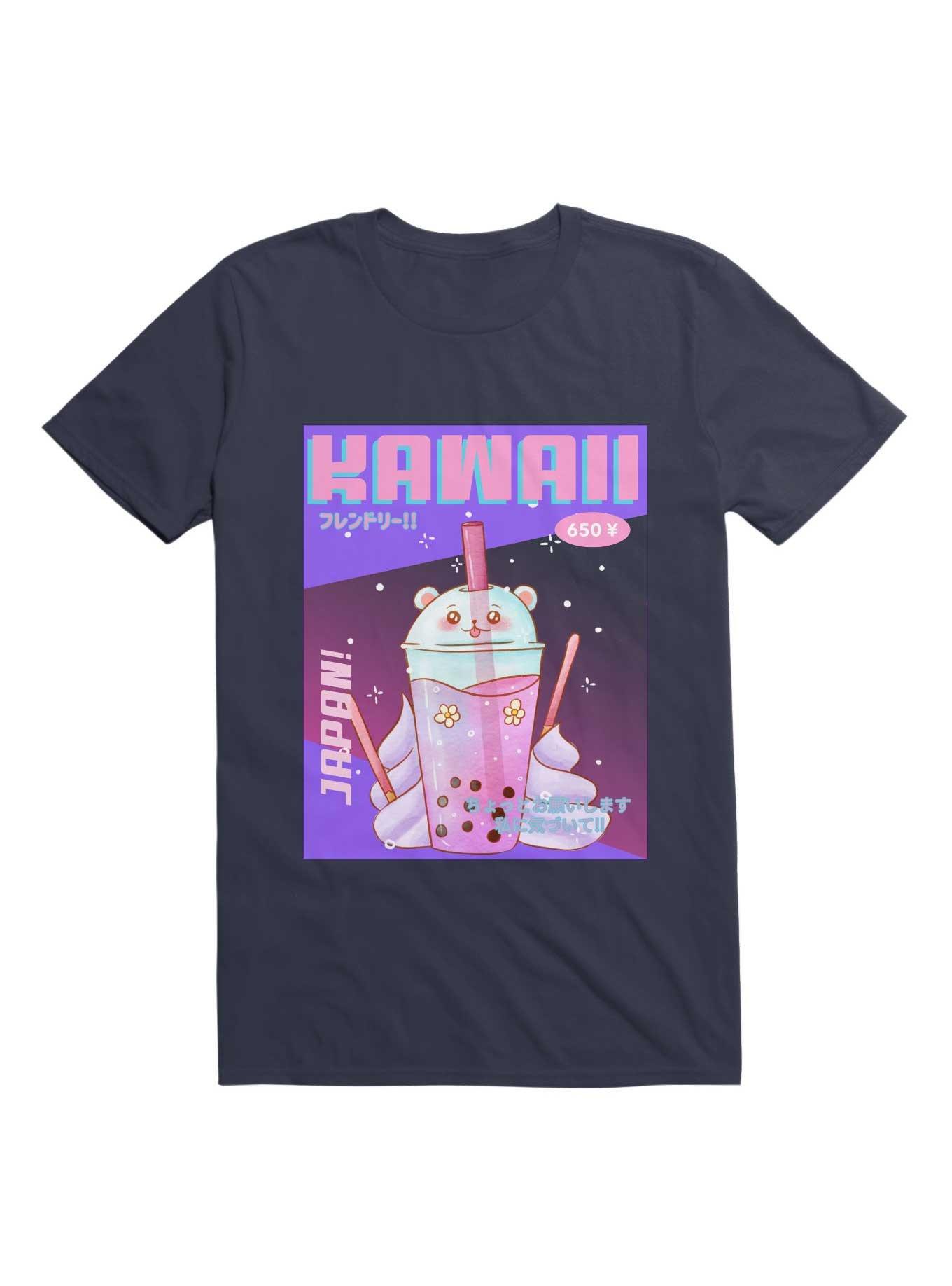 Kawaii Milktea Kawaii T-Shirt, NAVY, hi-res