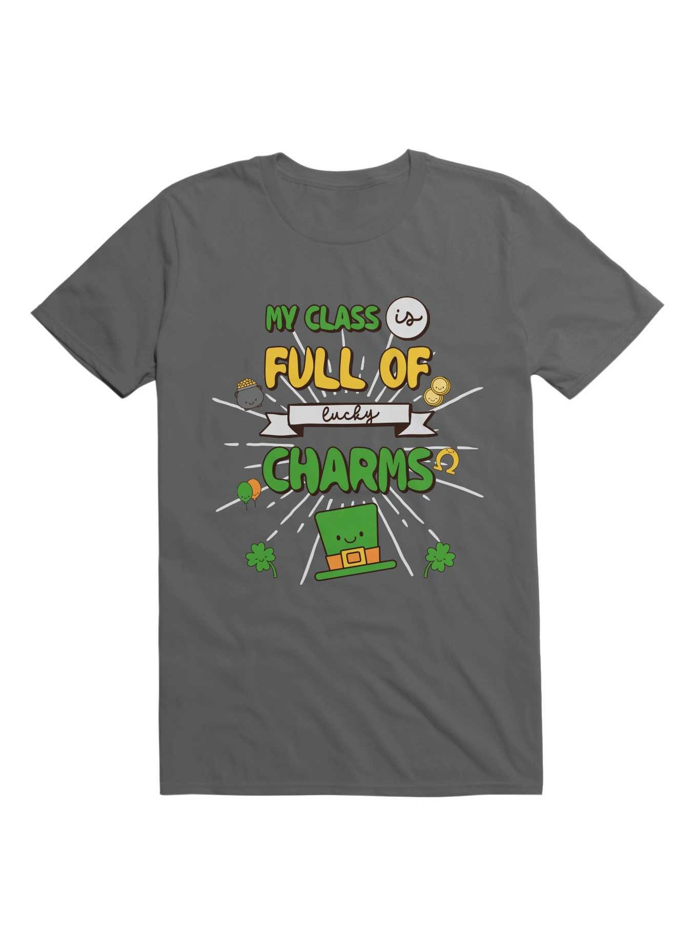 Kawaii My Class Is Full Of Lucky Charms T-Shirt, CHARCOAL, hi-res