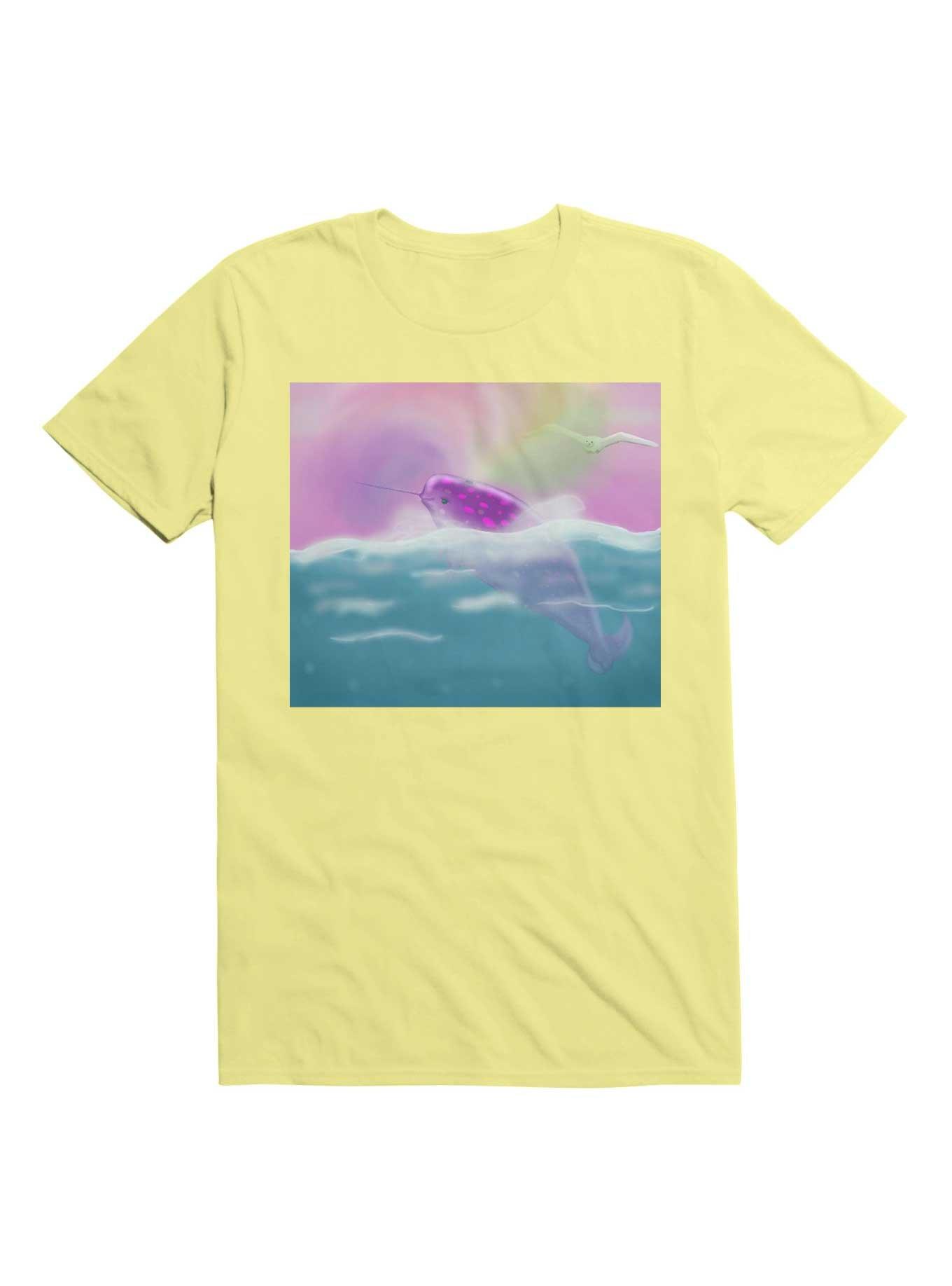 Kawaii Narwhal T-Shirt, CORN SILK, hi-res