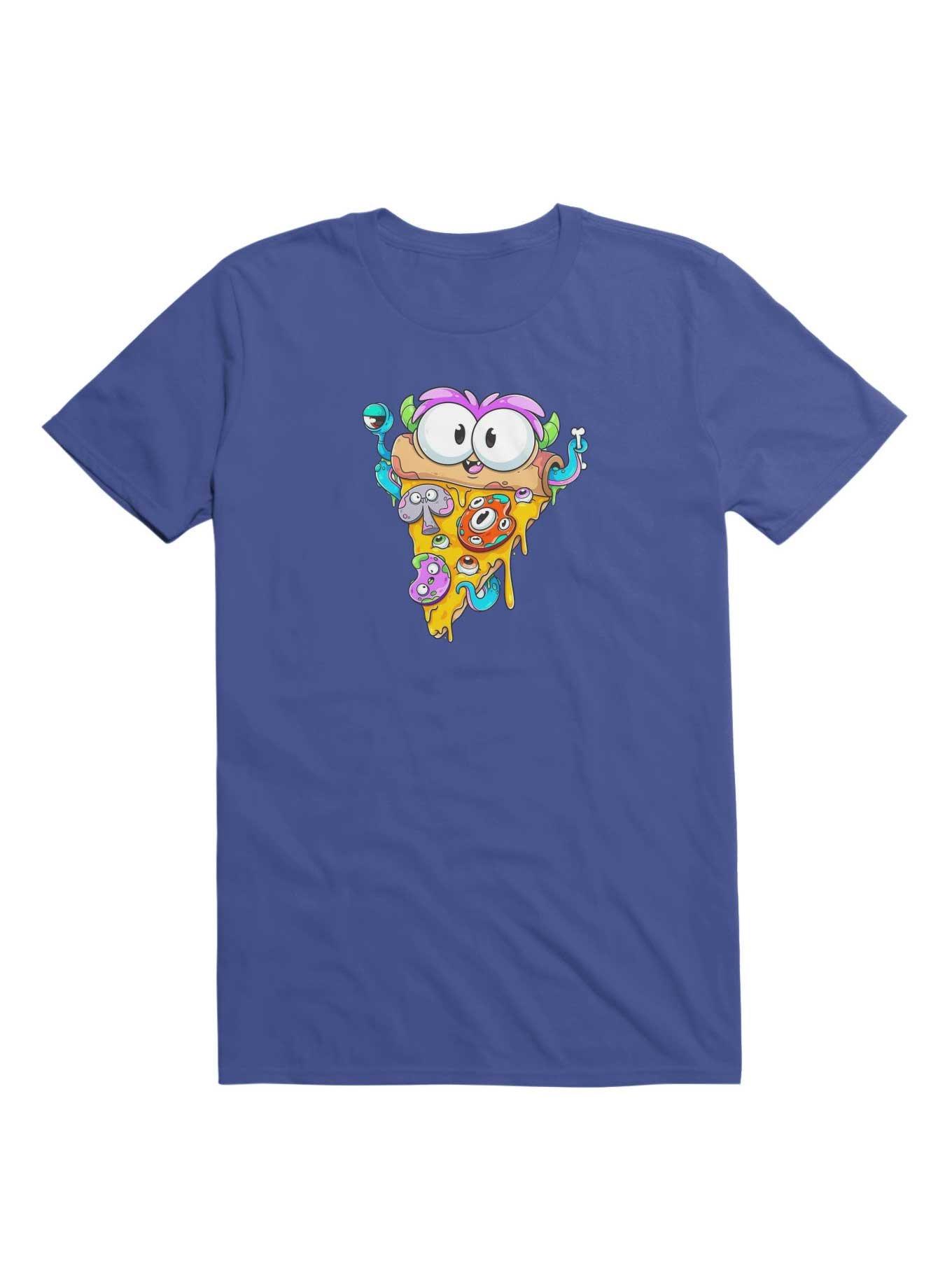 Kawaii Pizza Graffiti T-Shirt, ROYAL, hi-res