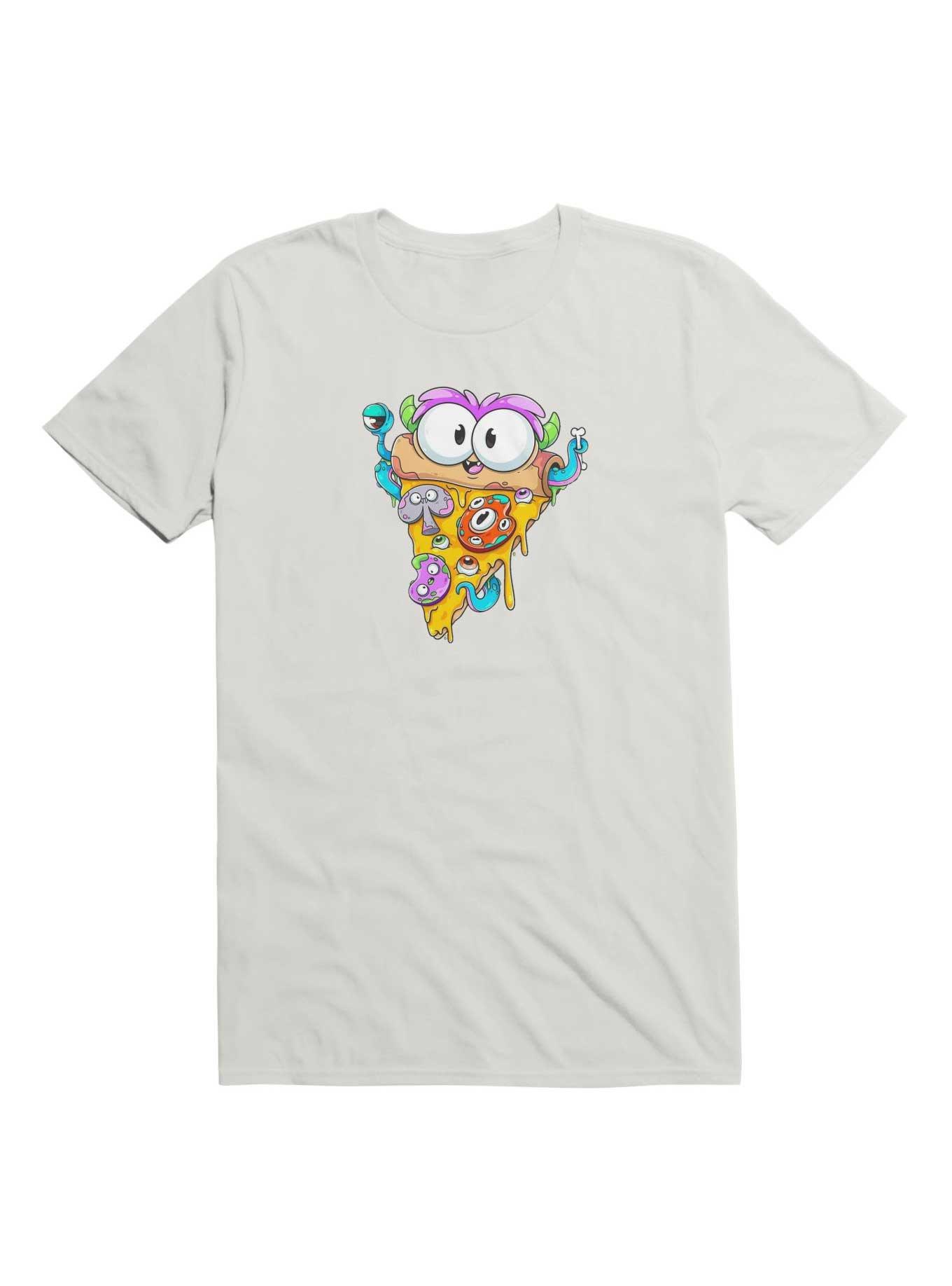 Kawaii Pizza Graffiti T-Shirt, WHITE, hi-res