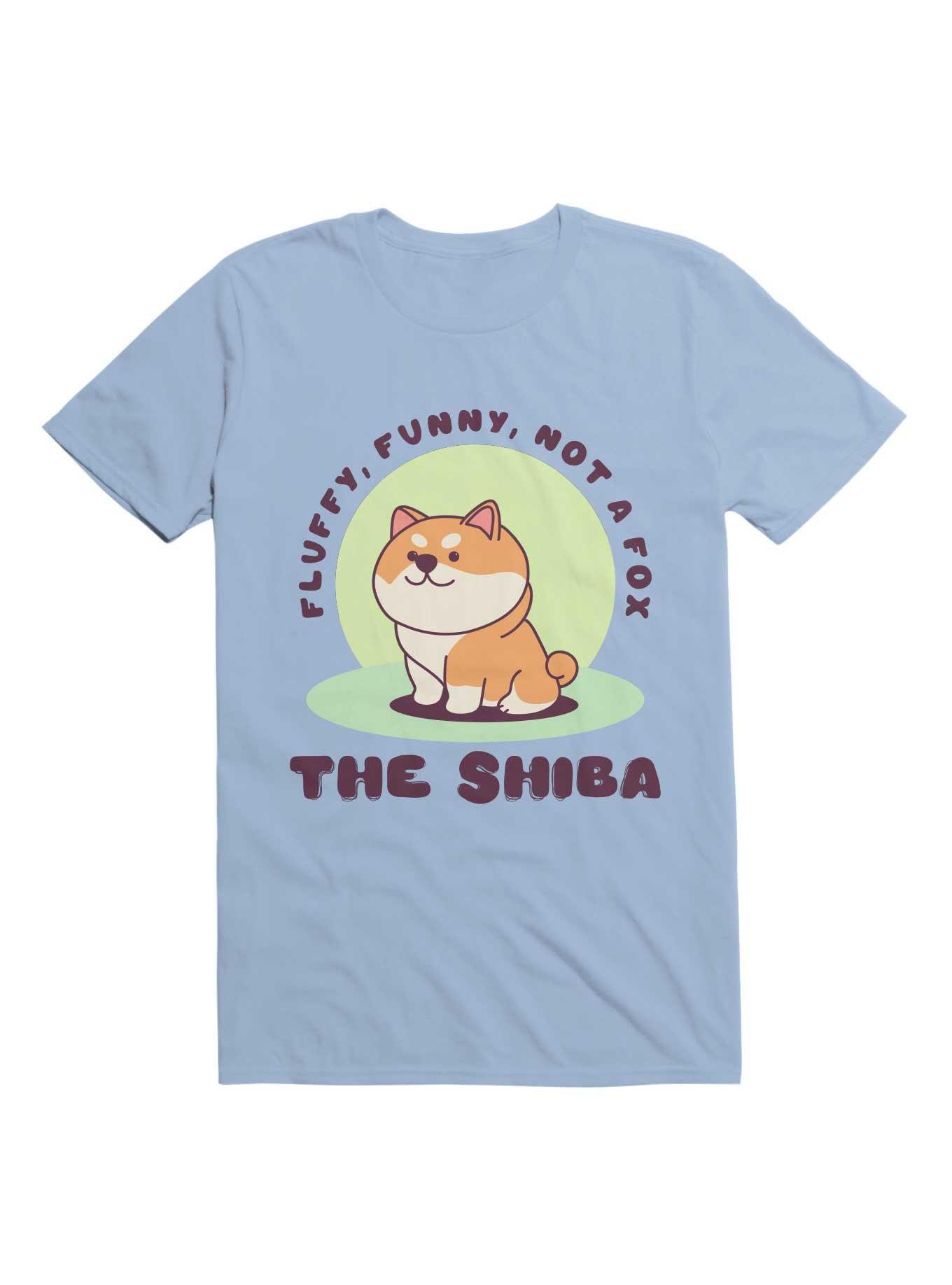 Kawaii The Shiba - Fluffy, Funny, Not a Fox T-Shirt, , hi-res