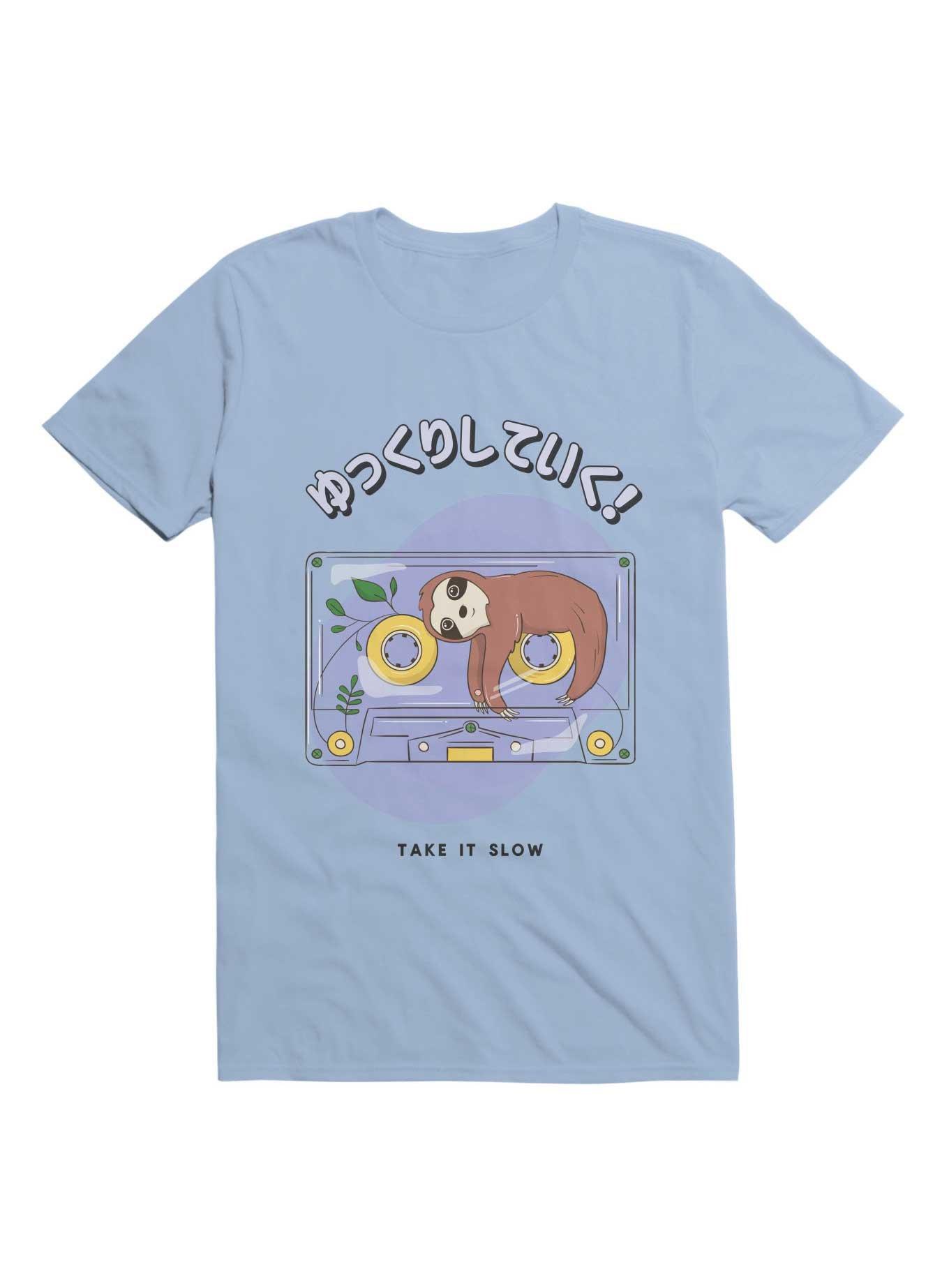Kawaii Take It Slow T-Shirt, LIGHT BLUE, hi-res