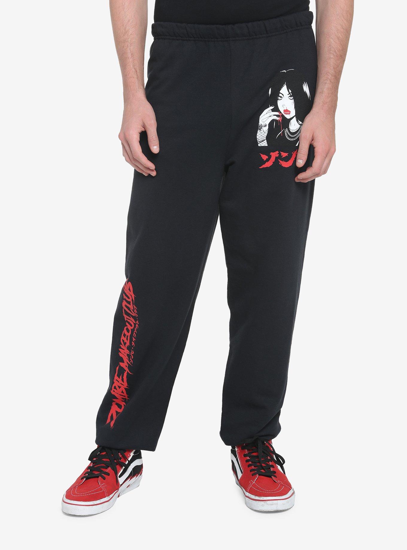 Zombie Makeout Club Bloody Lips Jogger Pants | Hot Topic