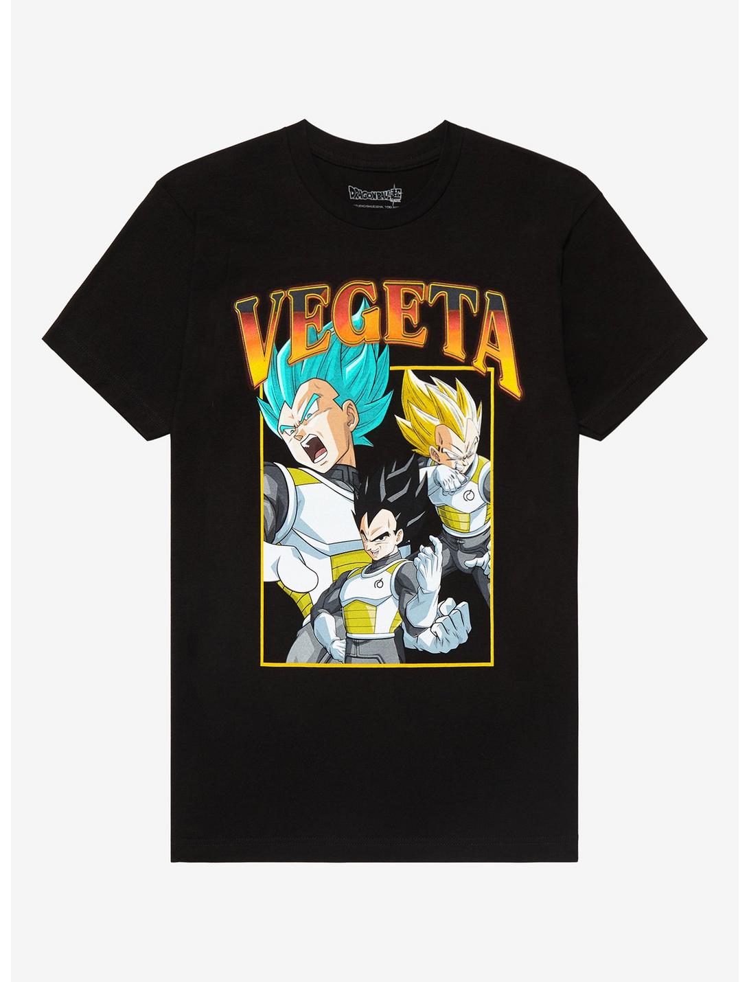 Dragon Ball Super Vegeta Collage T-Shirt, BLACK, hi-res