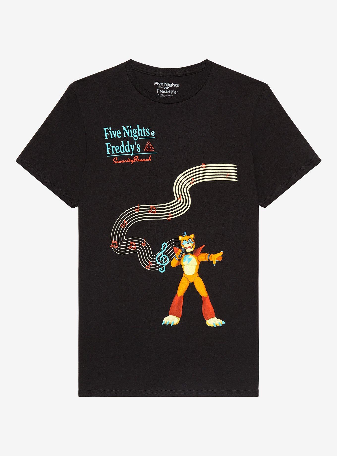 Five Nights At Freddy's: Security Breach Glamrock Freddy Music T-Shirt, BLACK, hi-res