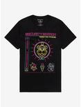 Five Nights At Freddy's: Security Breach Neon T-Shirt, BLACK, hi-res