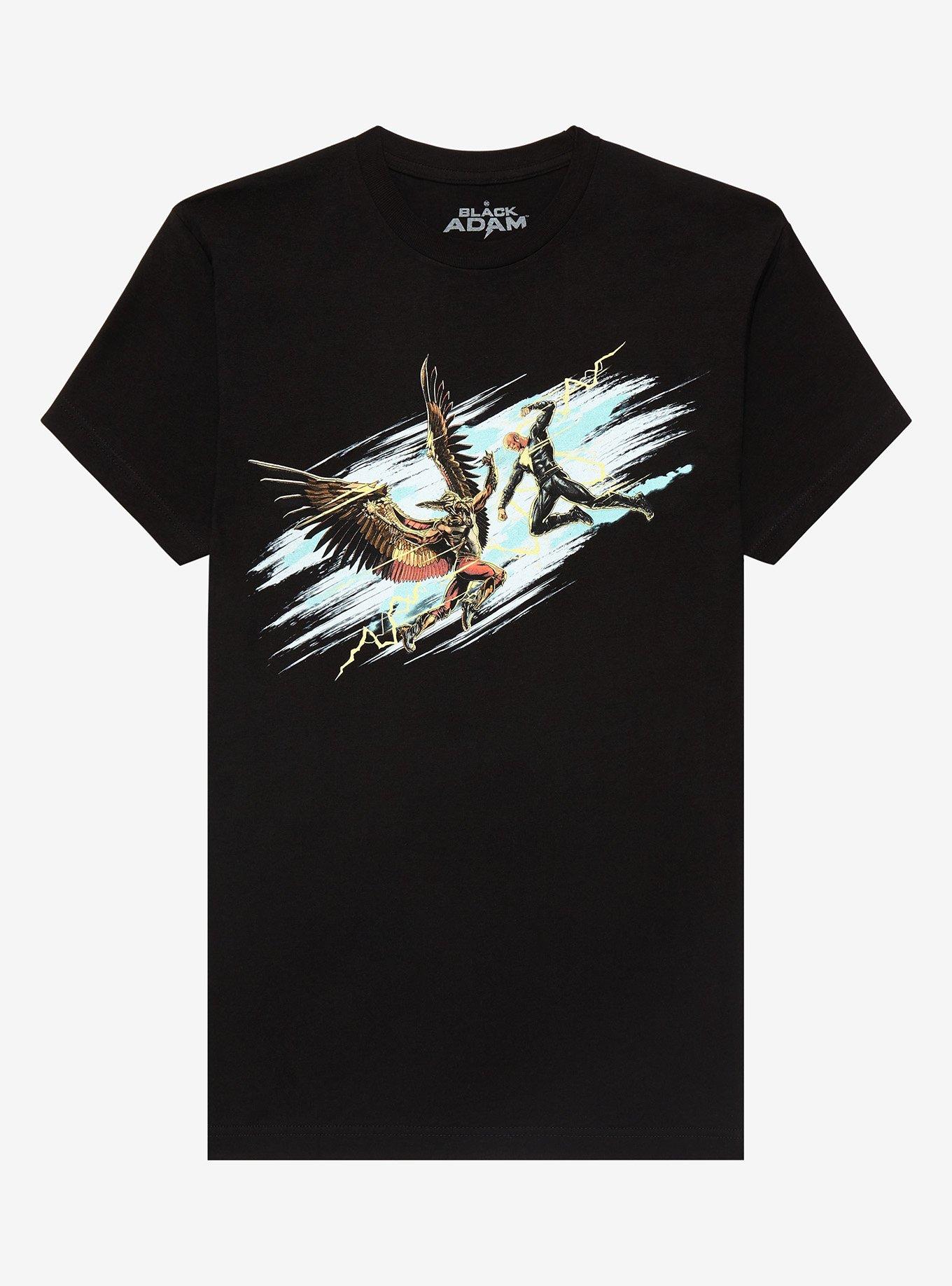 DC Comics Black Adam & Hawkman T-Shirt, BLACK, hi-res