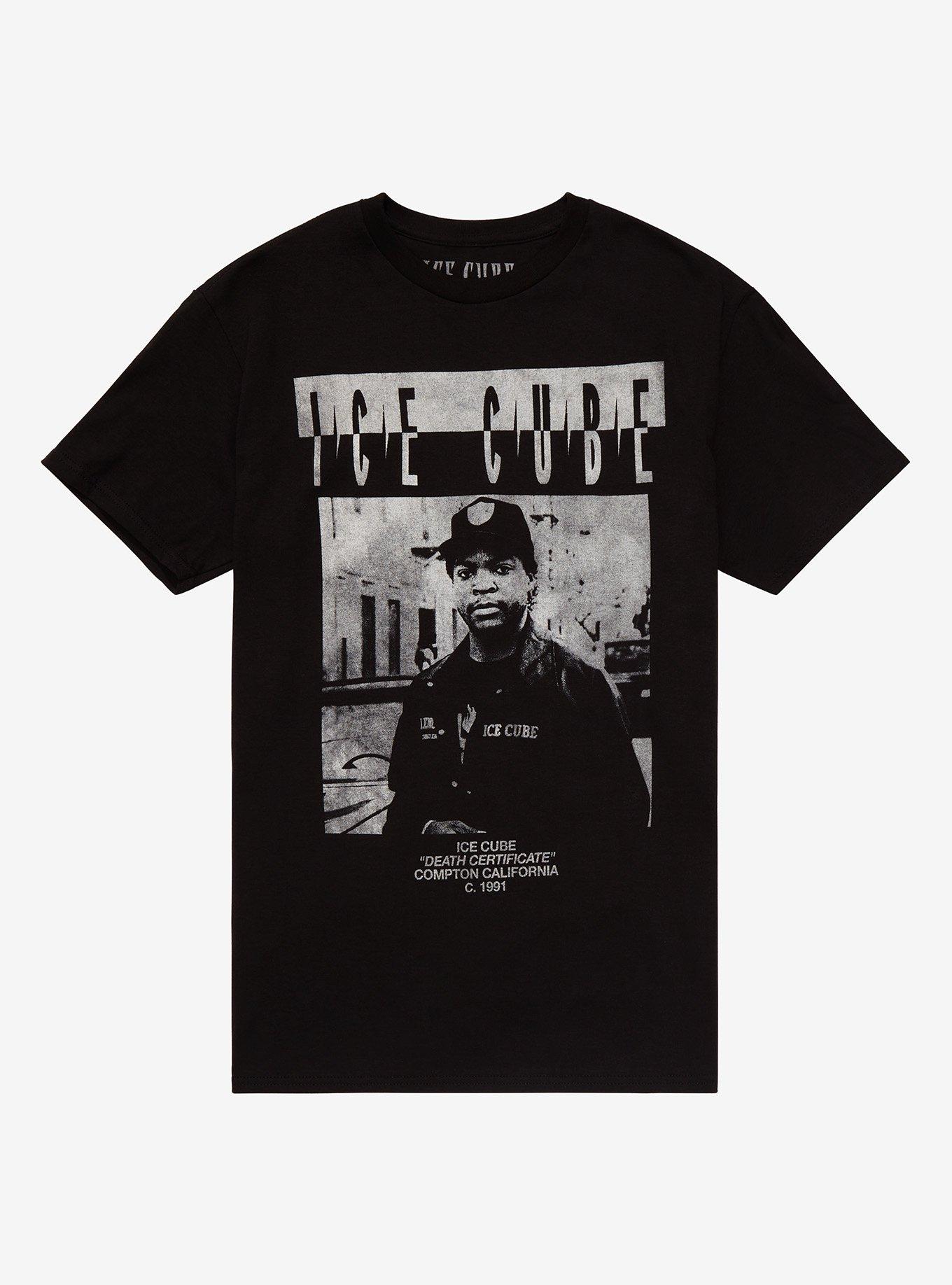 Ice Cube Death Certificate T-Shirt, BLACK, hi-res