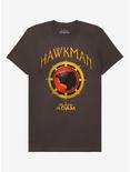 Black Adam Hawkman Logo T-Shirt, CHARCOAL, hi-res