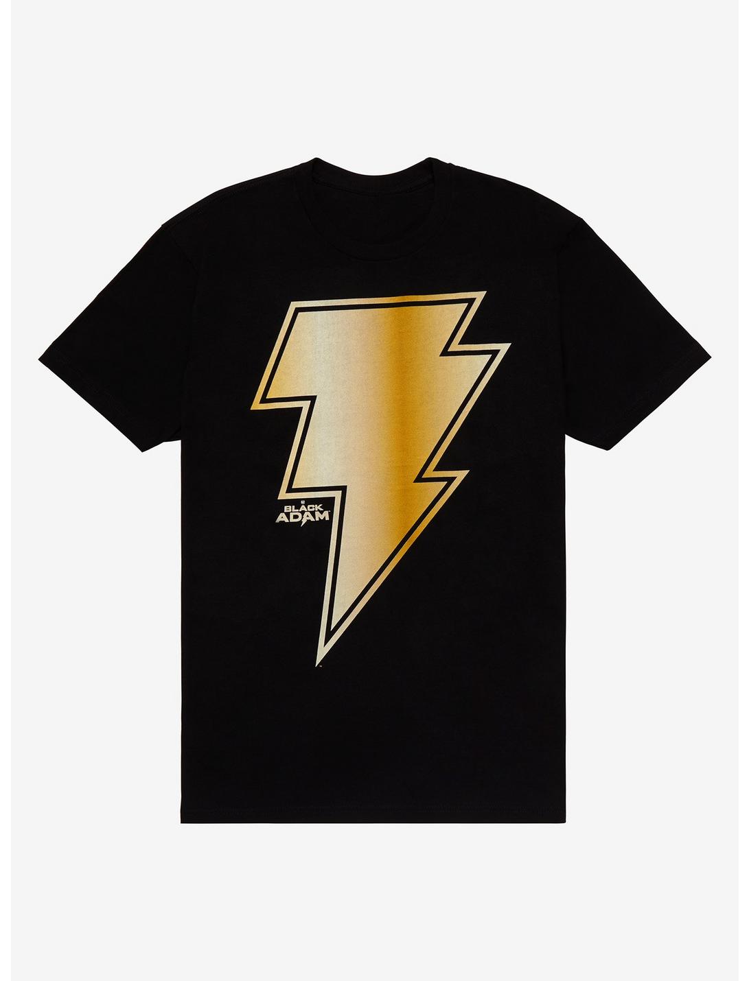 Black Adam Lightning Bolt T-Shirt, BLACK, hi-res