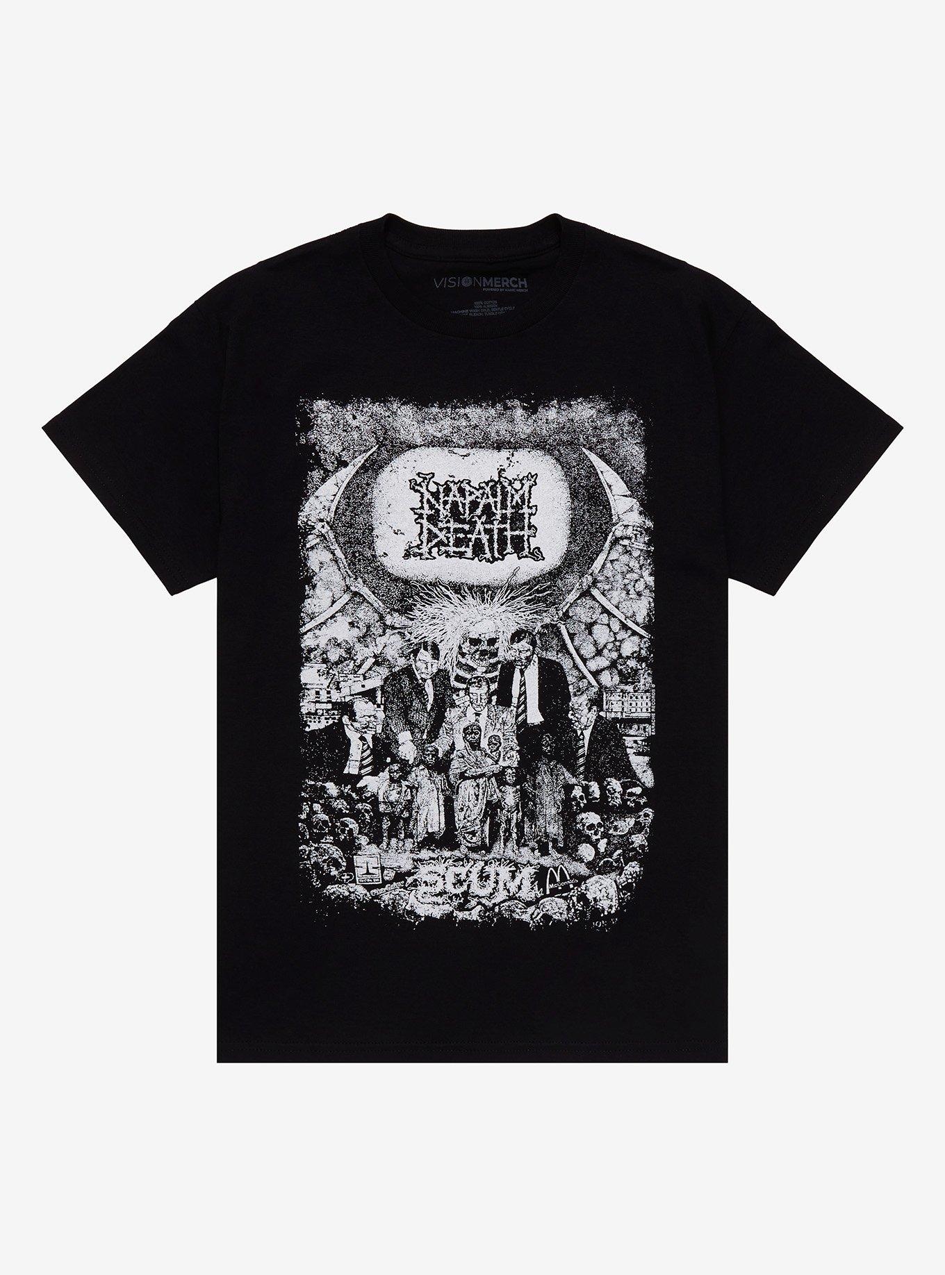 Napalm Death Scum Album Art T-Shirt, BLACK, hi-res