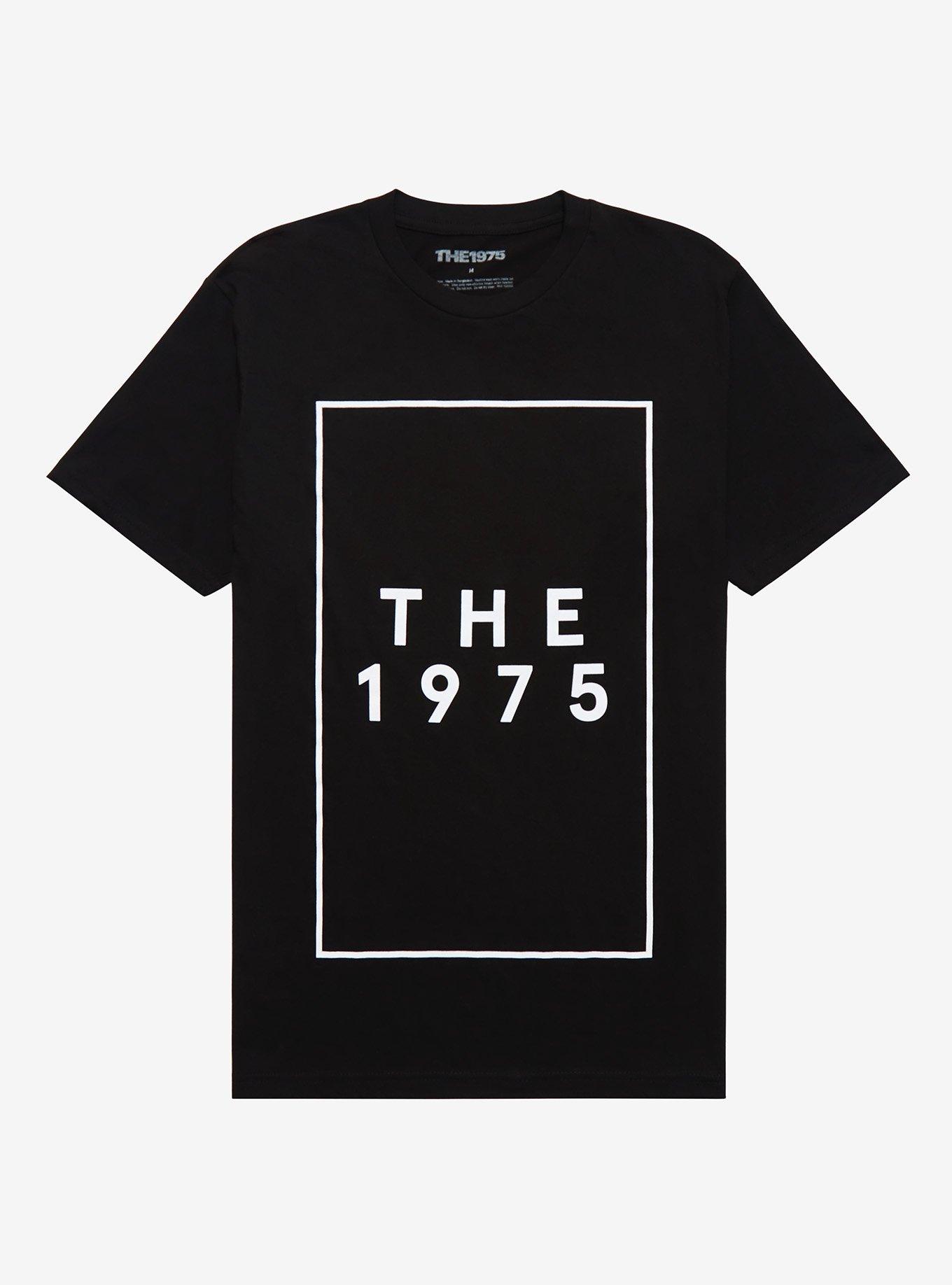 The 1975 Rectangle Logo T-Shirt, BLACK, hi-res