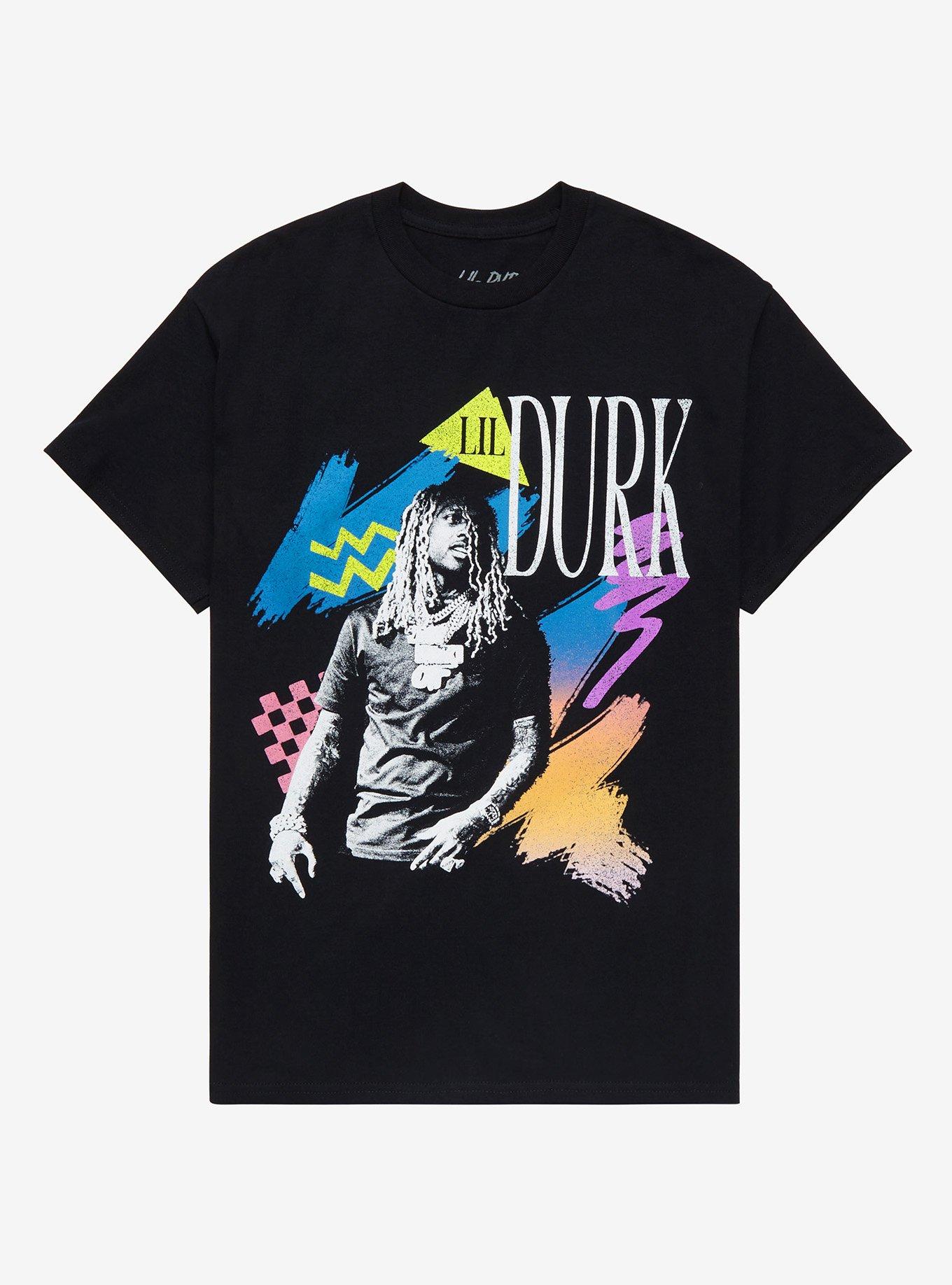Lil Durk Retro T-Shirt, BLACK, hi-res