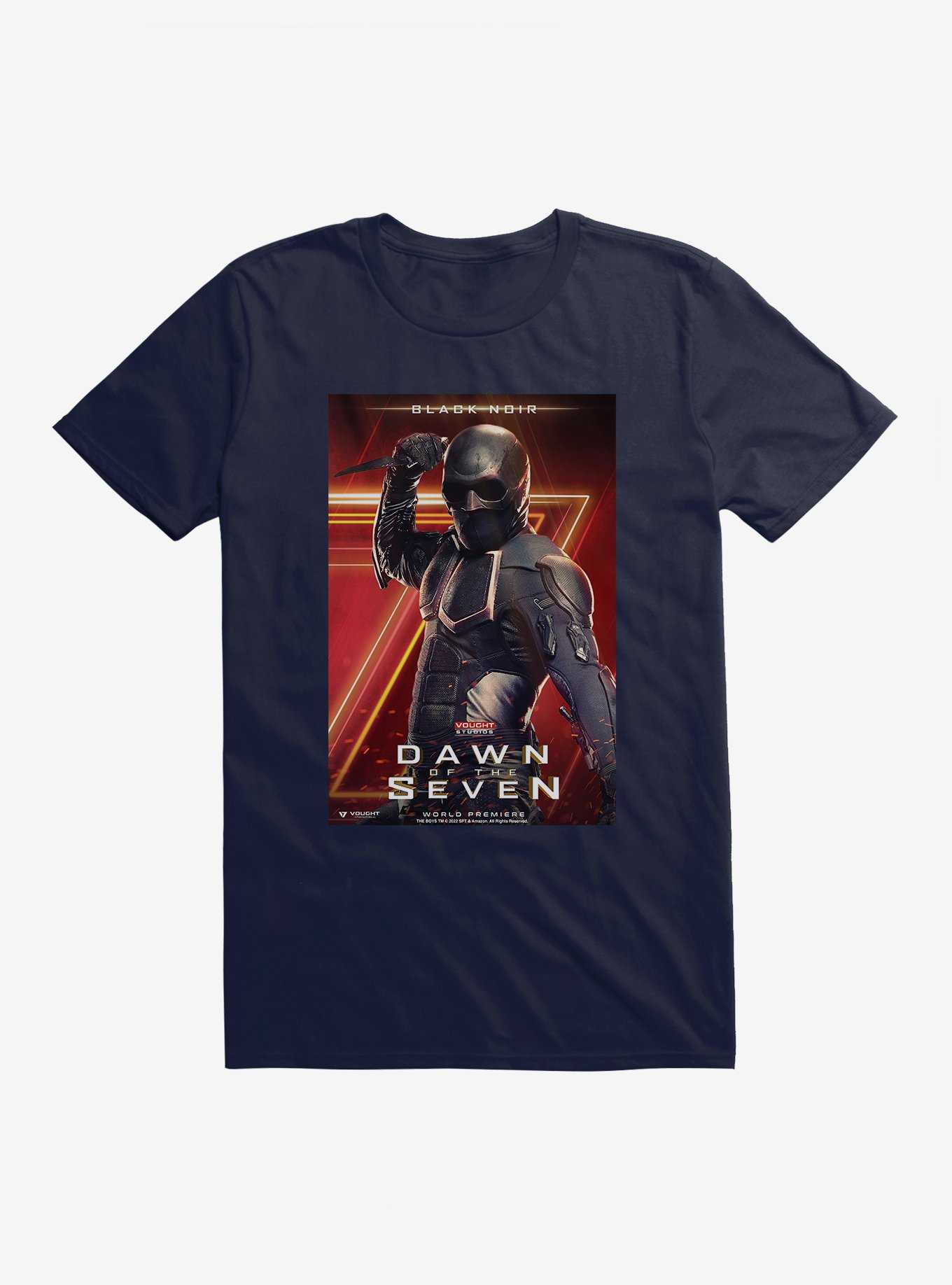 The Boys Dawn Of The Seven Black Noir Movie Poster T-Shirt, , hi-res