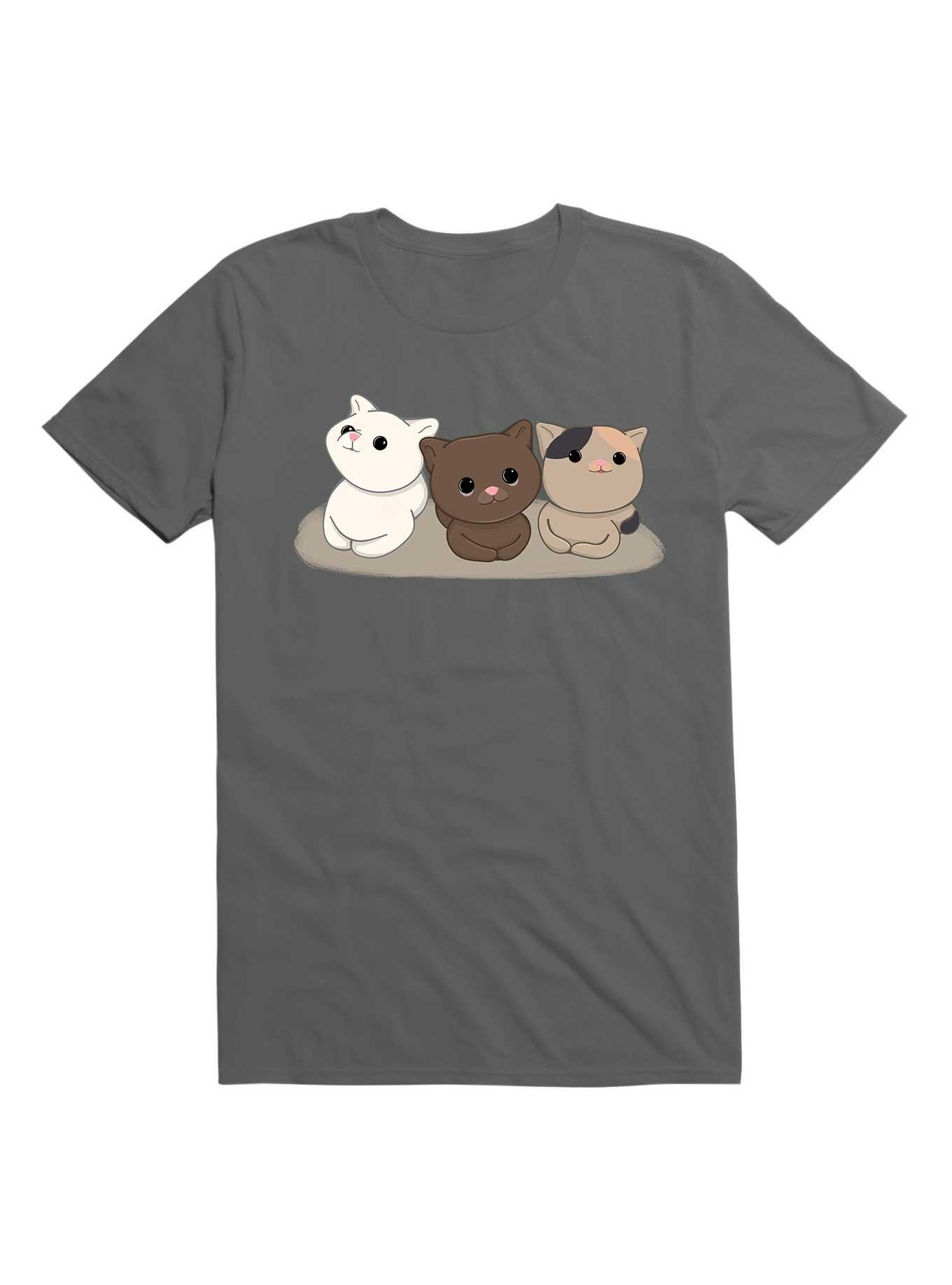 Kawaii Catz T-Shirt, CHARCOAL, hi-res