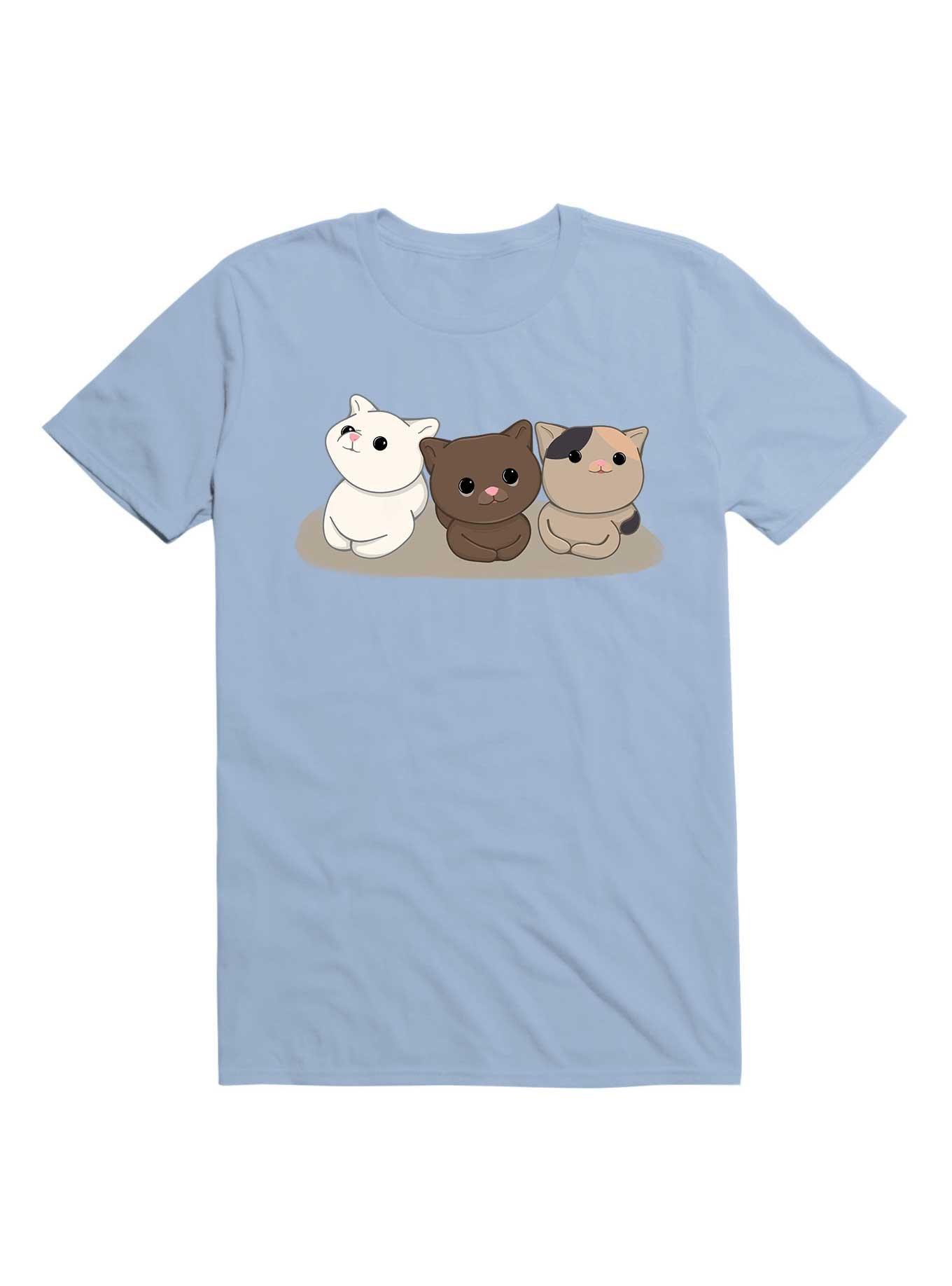 Kawaii Catz T-Shirt, LIGHT BLUE, hi-res
