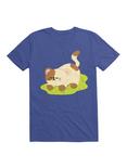Kawaii Chill Kitty T-Shirt, ROYAL, hi-res