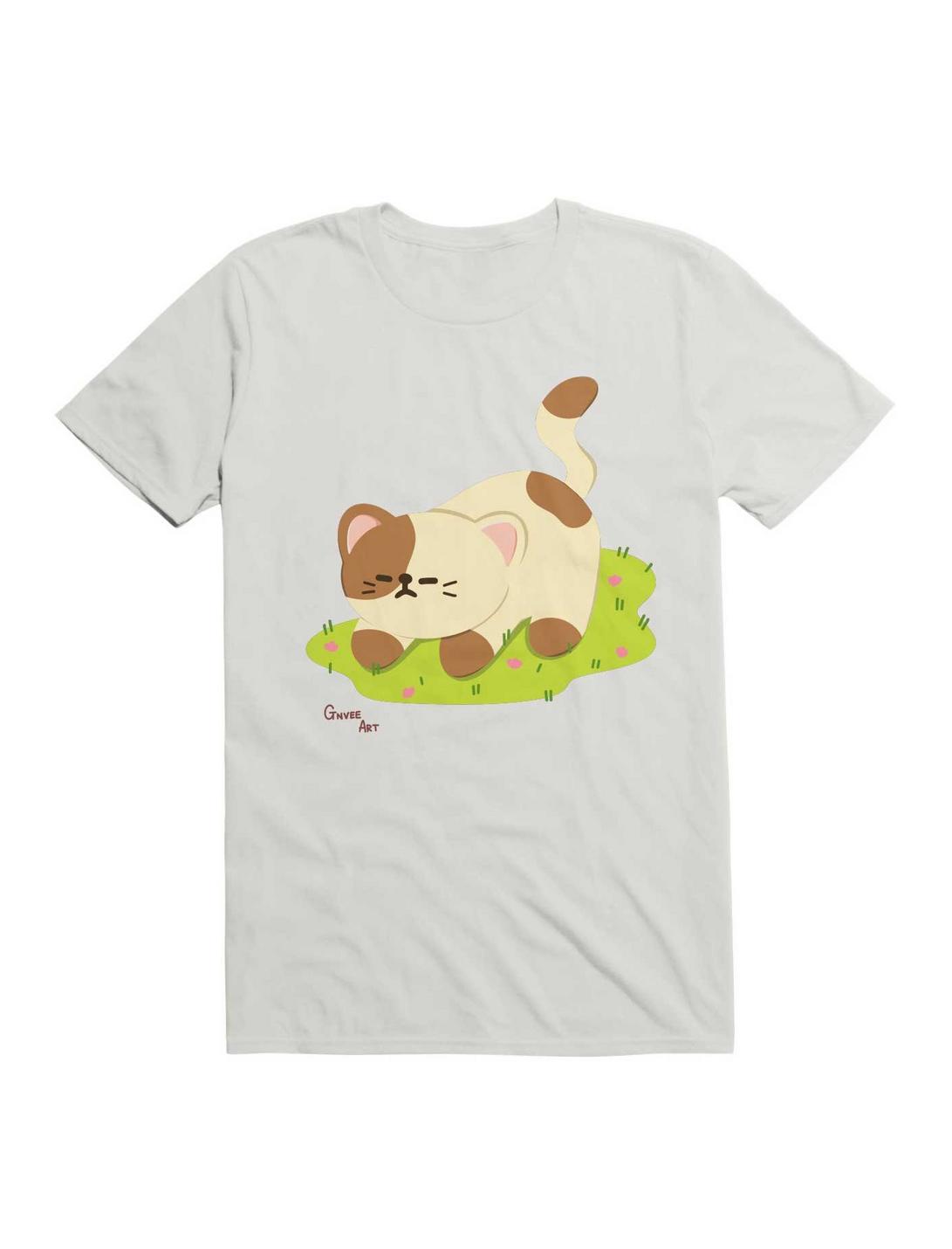 Kawaii Chill Kitty T-Shirt, WHITE, hi-res
