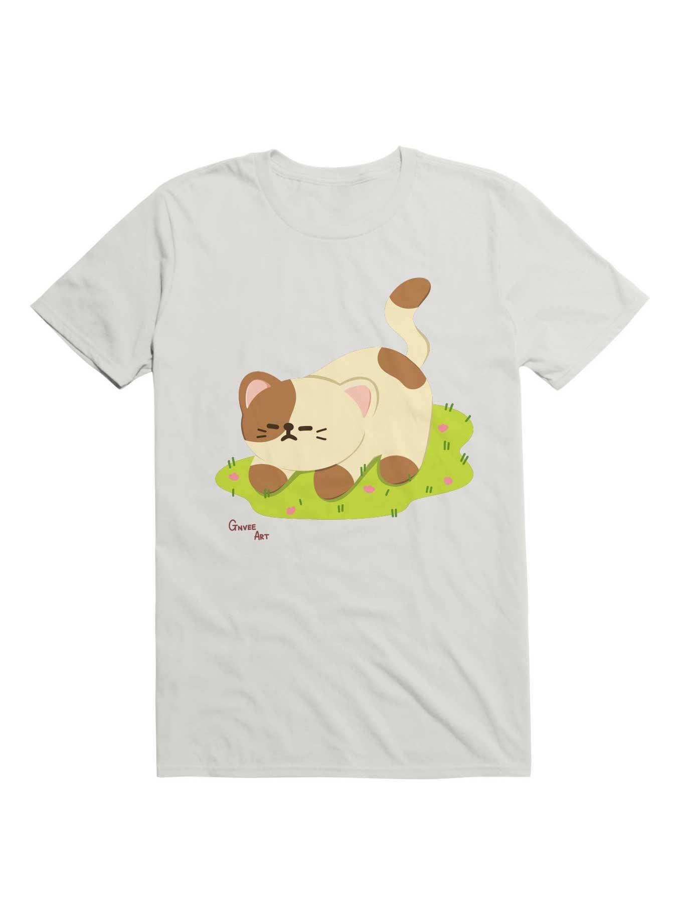 Kawaii Chill Kitty T-Shirt, WHITE, hi-res