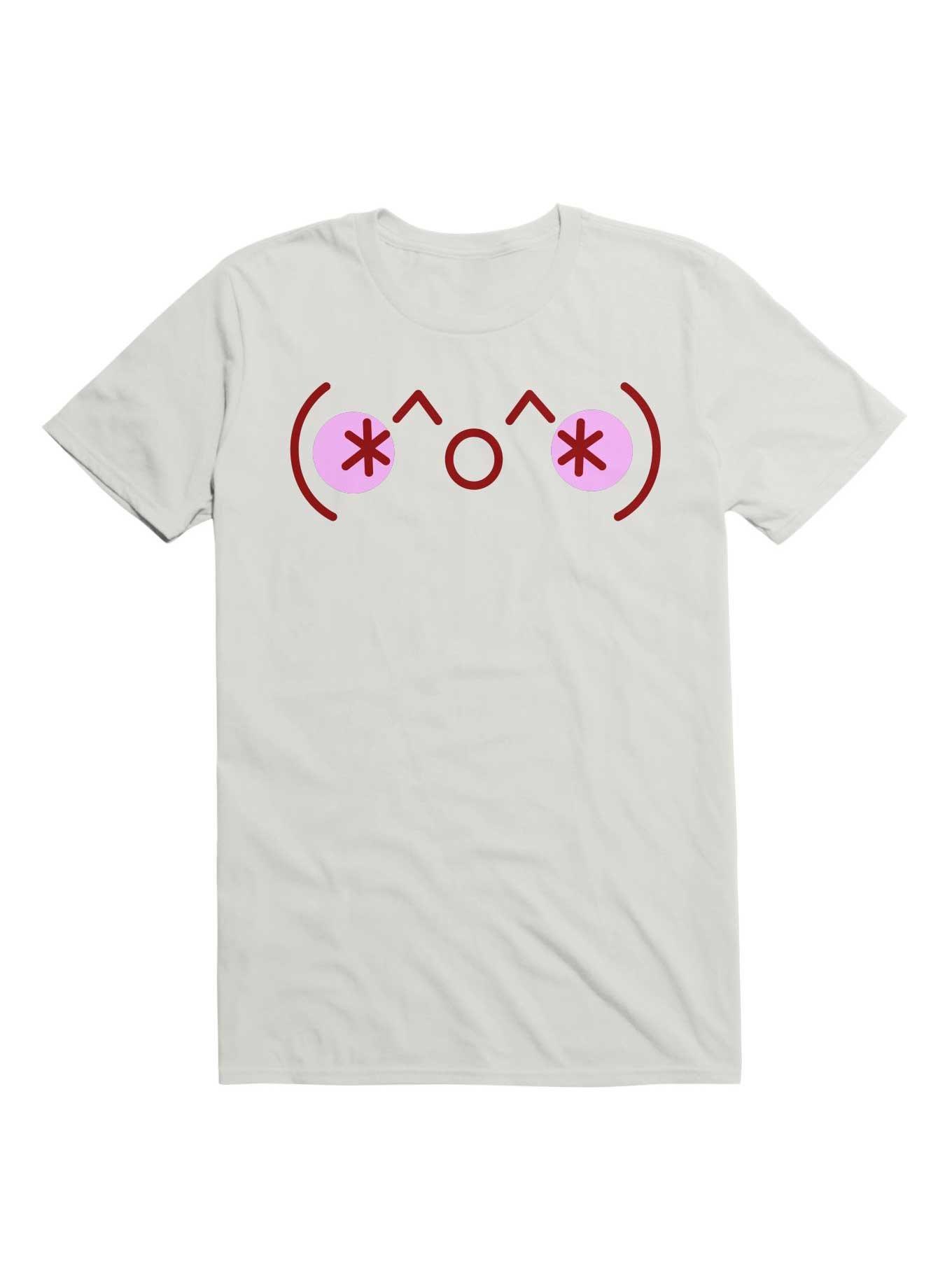 Kawaii Smiling Emoticons T-Shirt, , hi-res
