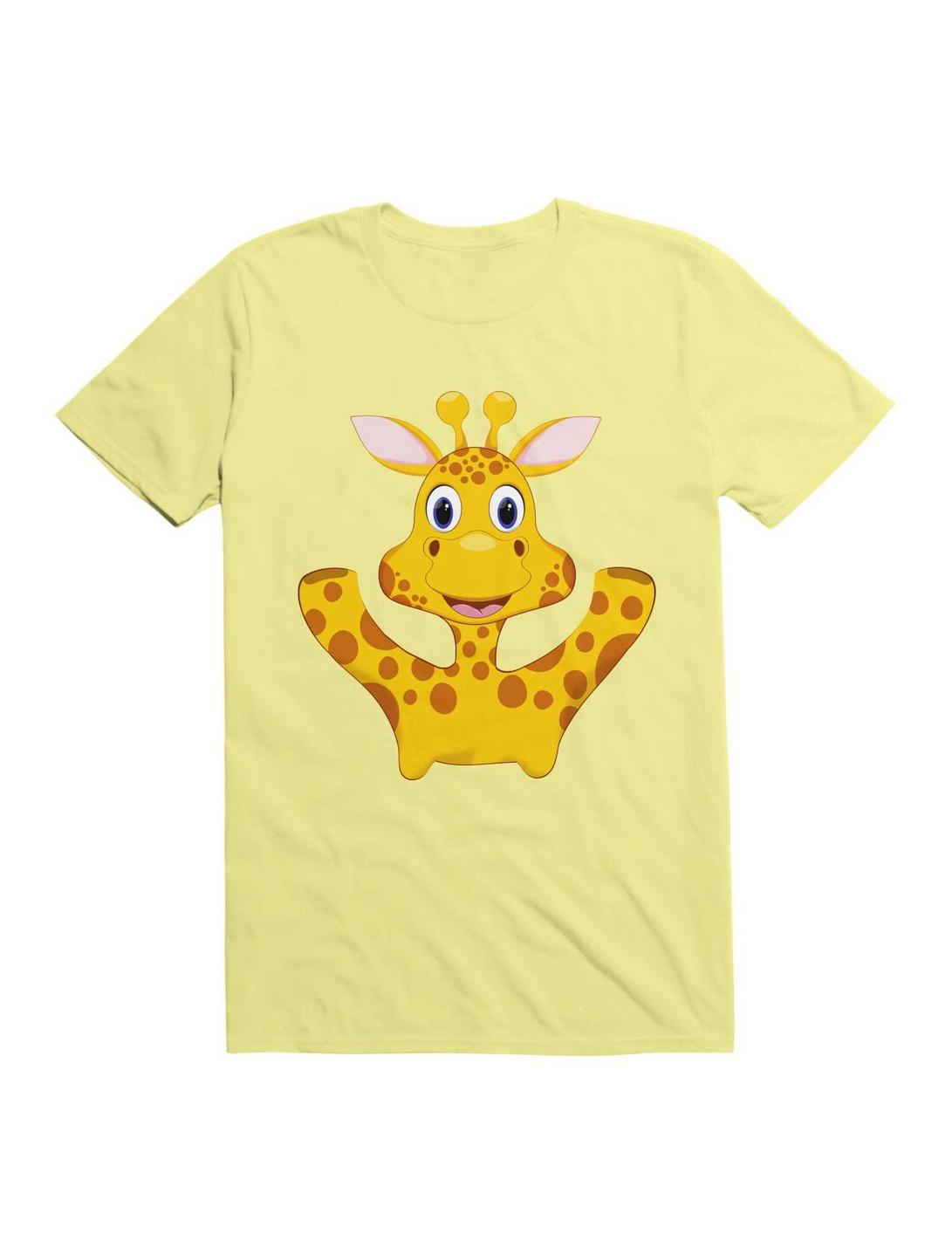 Kawaii My Cute Giraffe Face T-Shirt, CORN SILK, hi-res