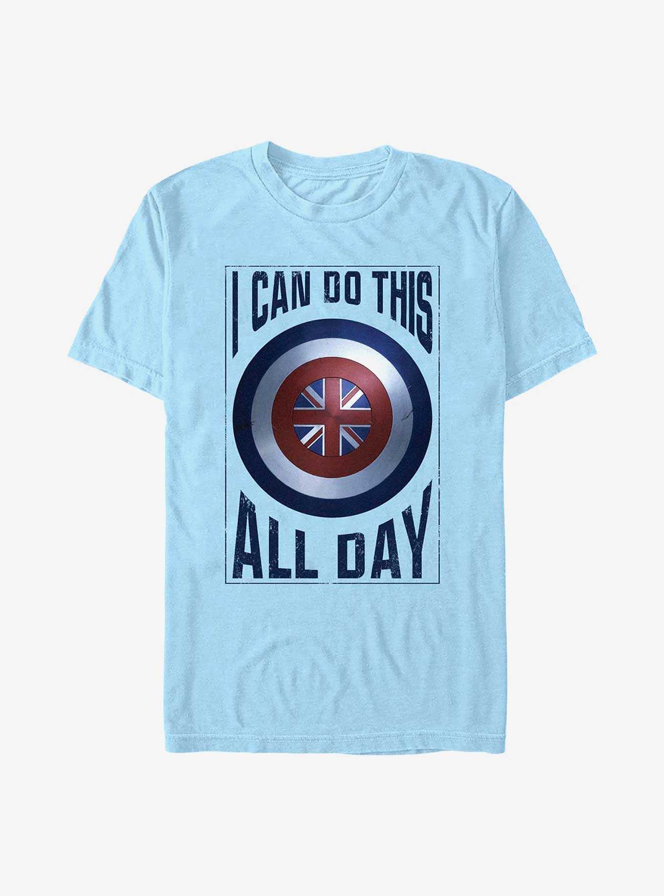 Marvel Doctor Strange In The Multiverse Of Madness I Can Do This All Day Peggy Carter Shield T-Shirt, , hi-res