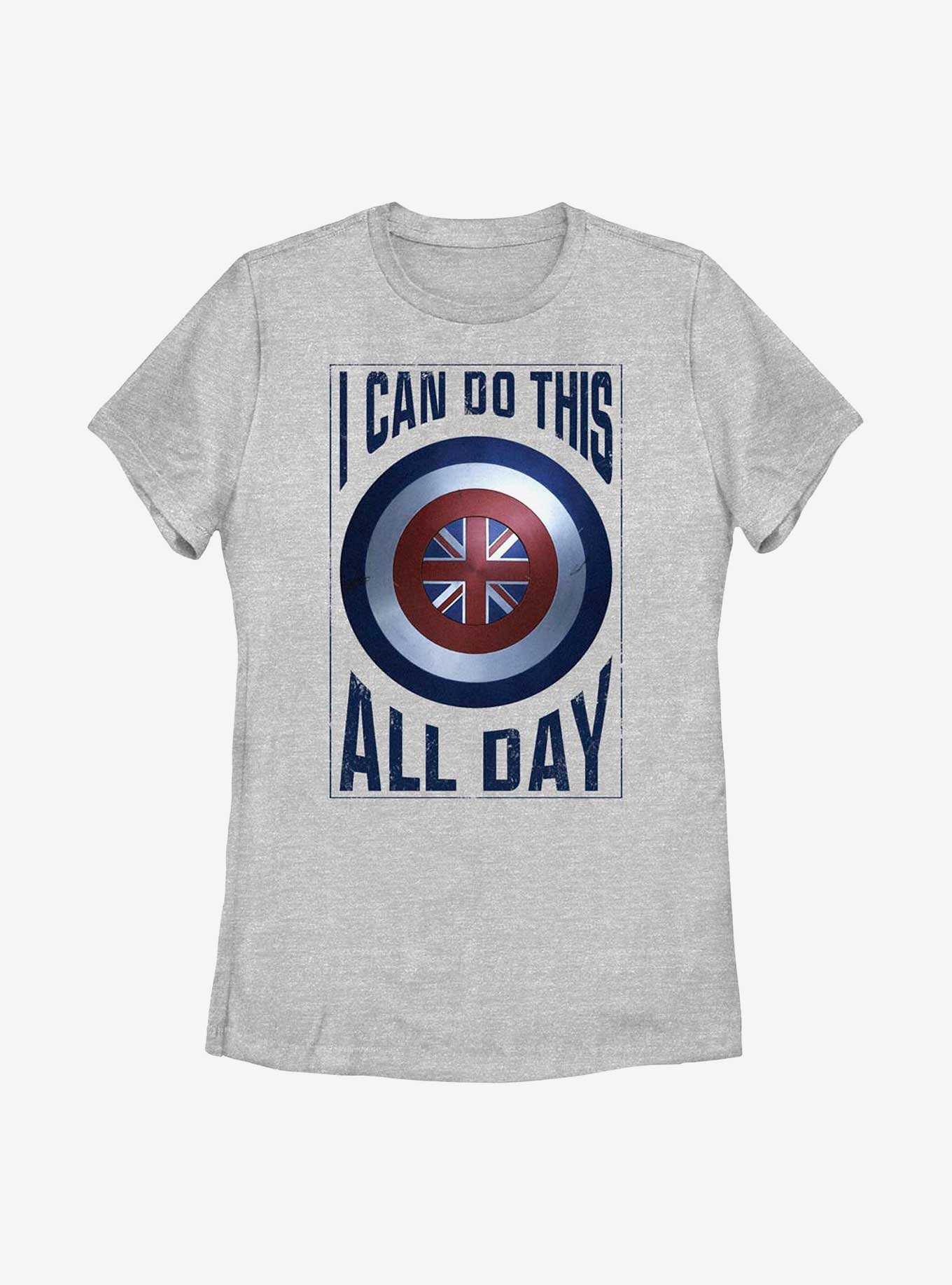 Marvel Doctor Strange In The Multiverse Of Madness I Can Do This All Day Peggy Carter Shield Womens T-Shirt, , hi-res