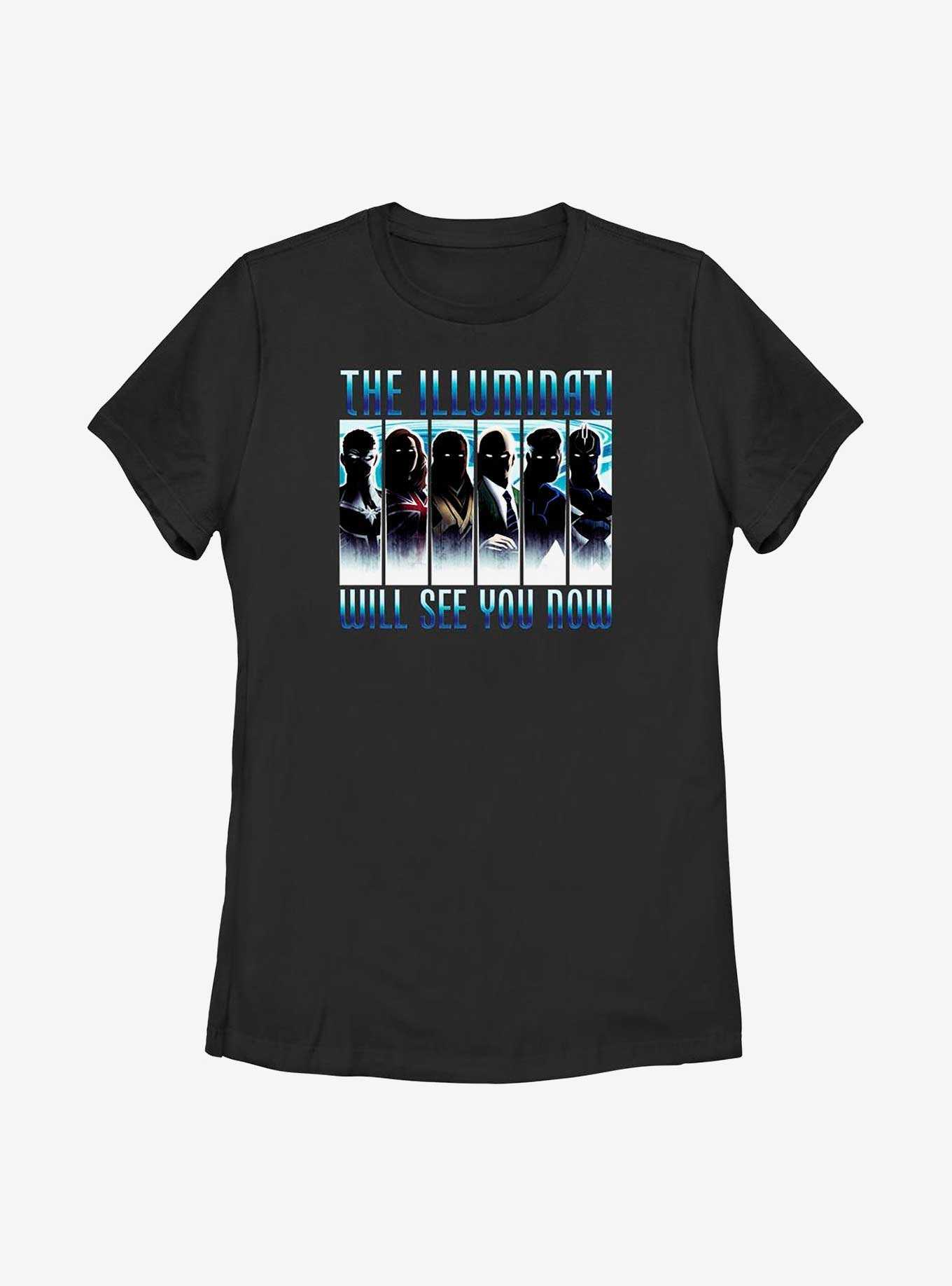 Marvel Doctor Strange In The Multiverse Of Madness The Illuminati Panels Womens T-Shirt, , hi-res