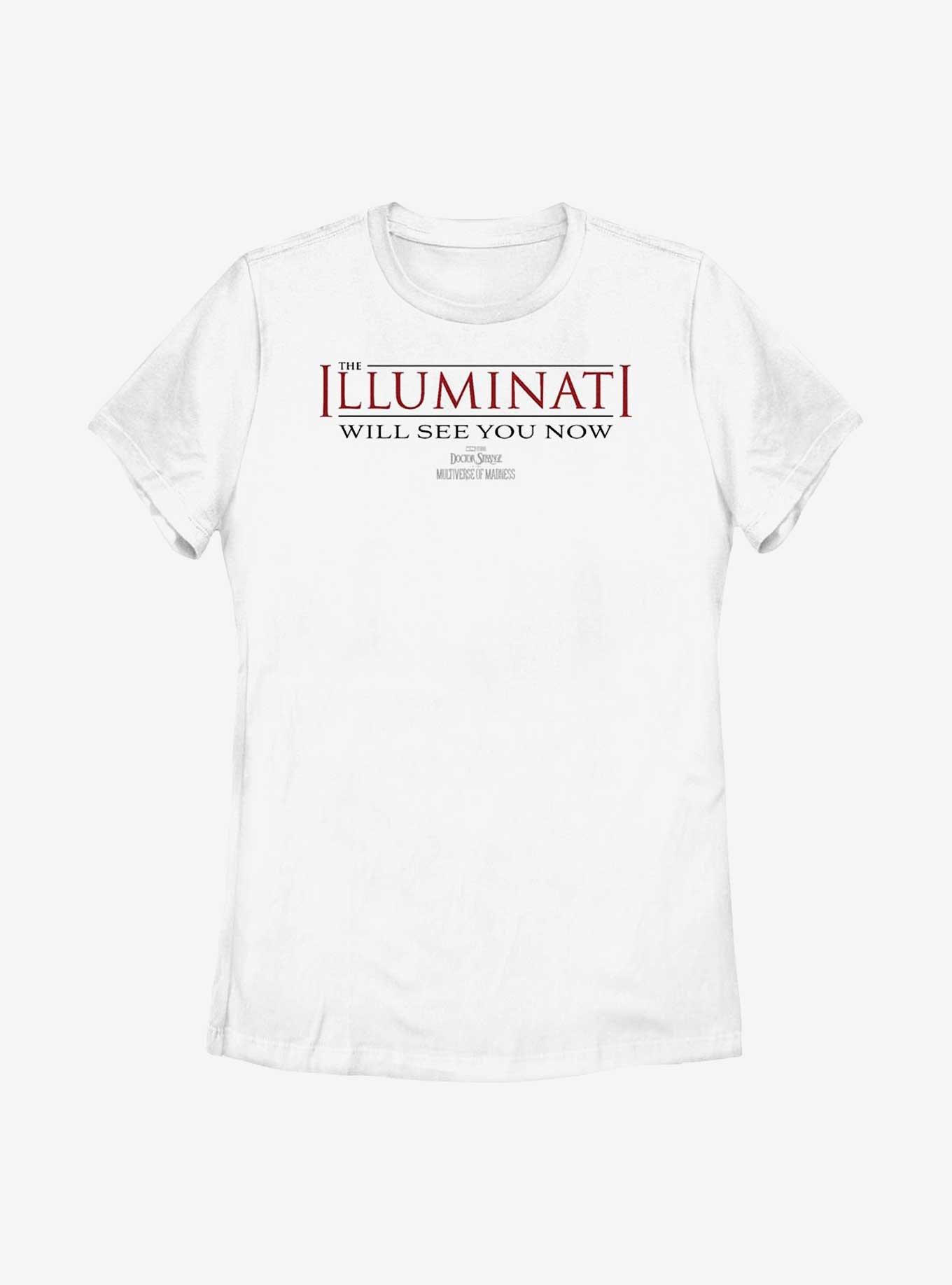 Marvel Doctor Strange In The Multiverse Of Madness The Illuminati Will See You Now Womens T-Shirt, WHITE, hi-res